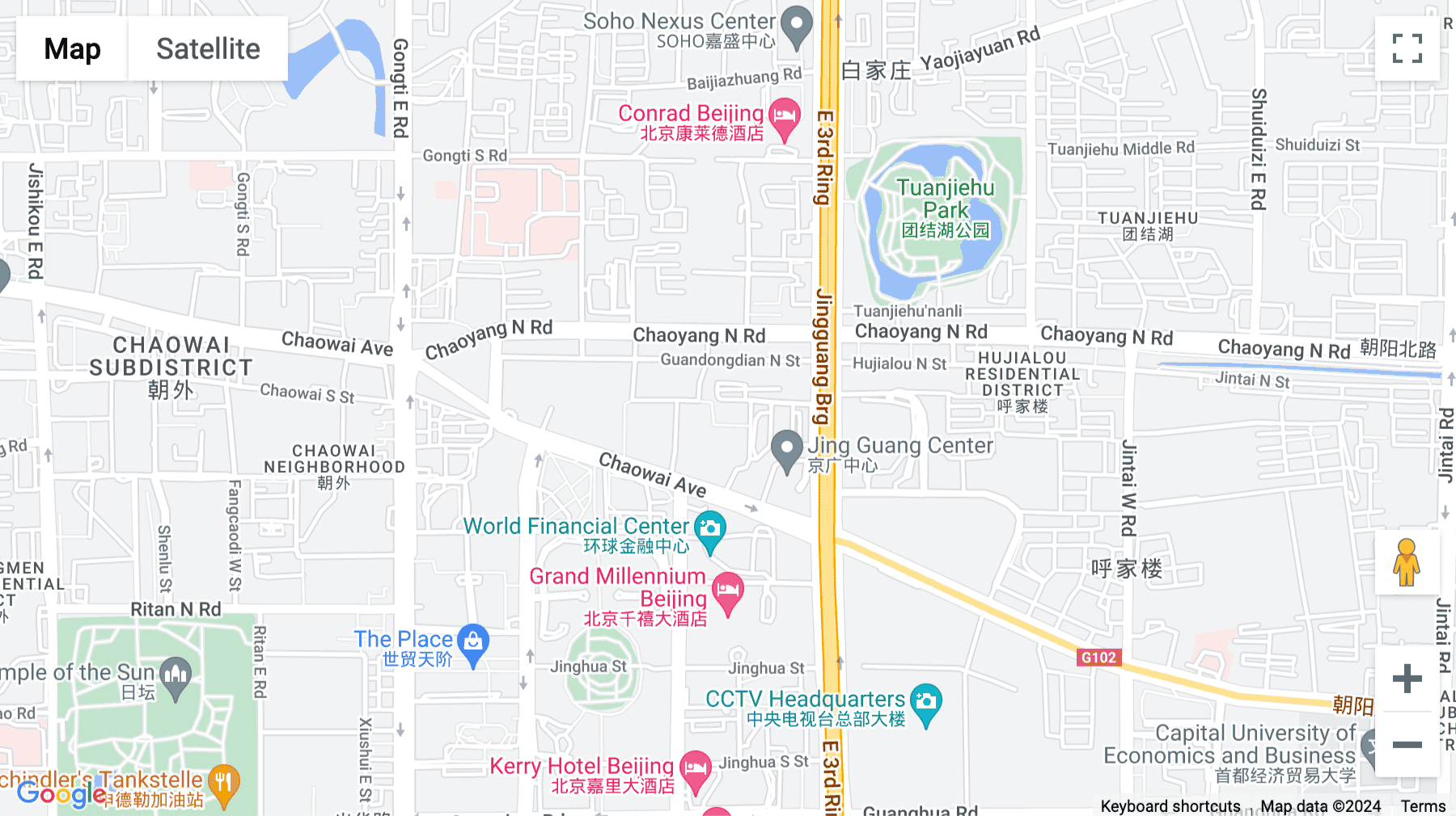 Click for interative map of Jia 19 East 3rd Ring North Road, Soho Nexus Center, 10th Floor, Beijing