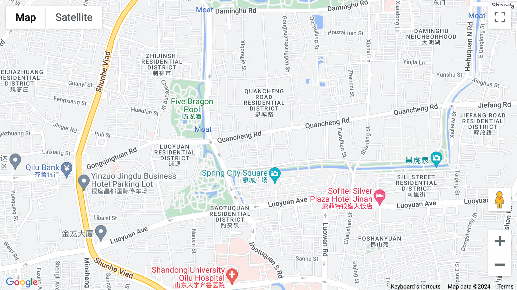 Click for interative map of 10th Floor, Fengli Mansion, No. 318, Quancheng Road, Lixia District, Jinan