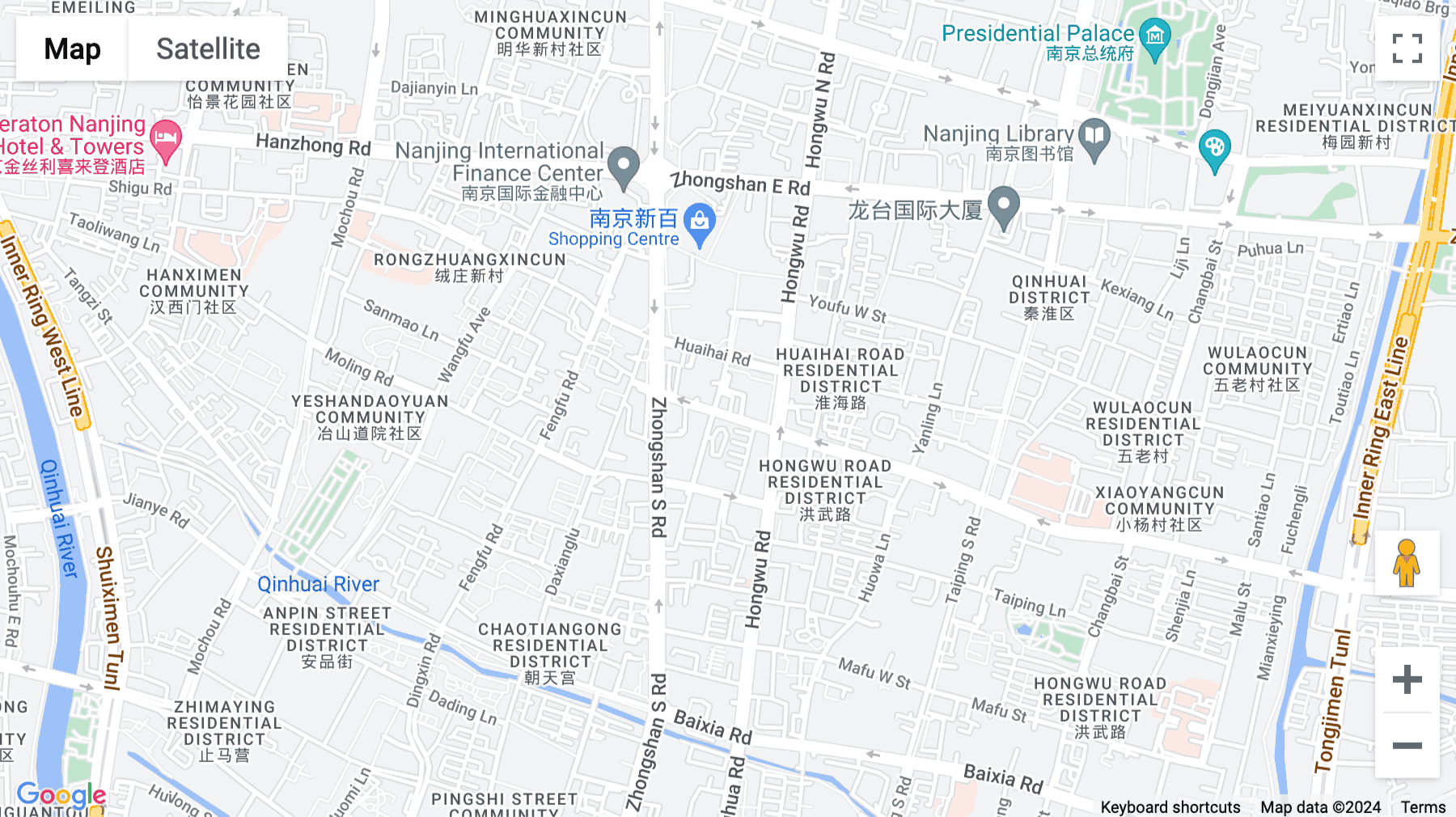 Click for interative map of No. 9 Jinluan Lane, Huaihai Road, Huaying International Building, 4th Floor, Nanjing