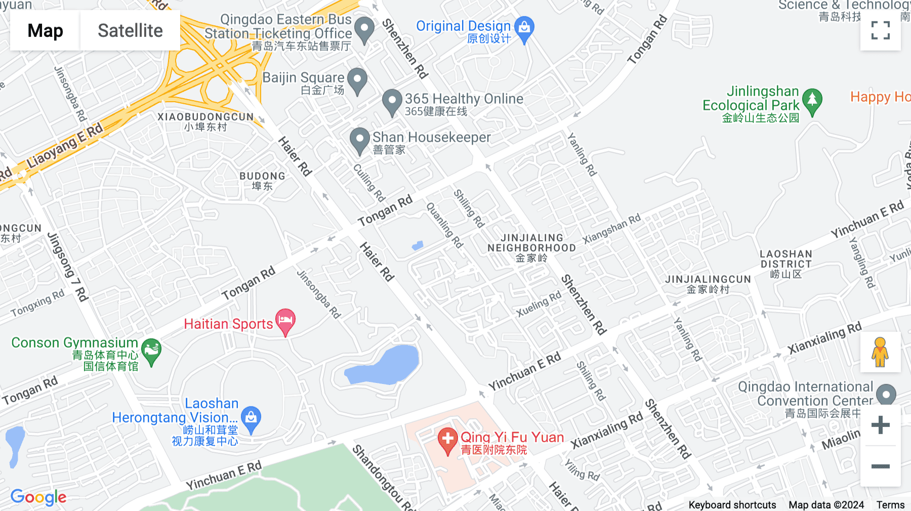 Click for interative map of Publishing Building, No. 182 Haier Road, Laoshan District, Qingdao