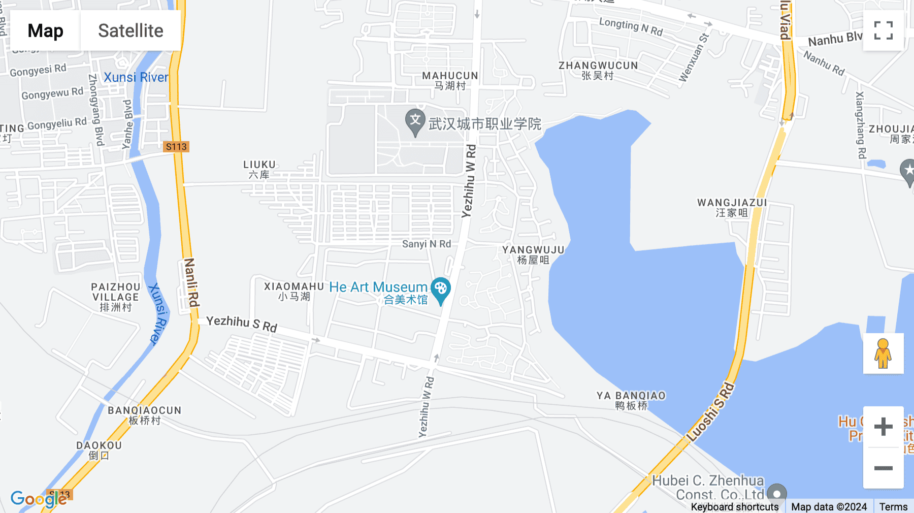 Click for interative map of Building 2, Wuhan Creativity World, Number 16 West Yezhihu Road, Hongshan District, Wuhan