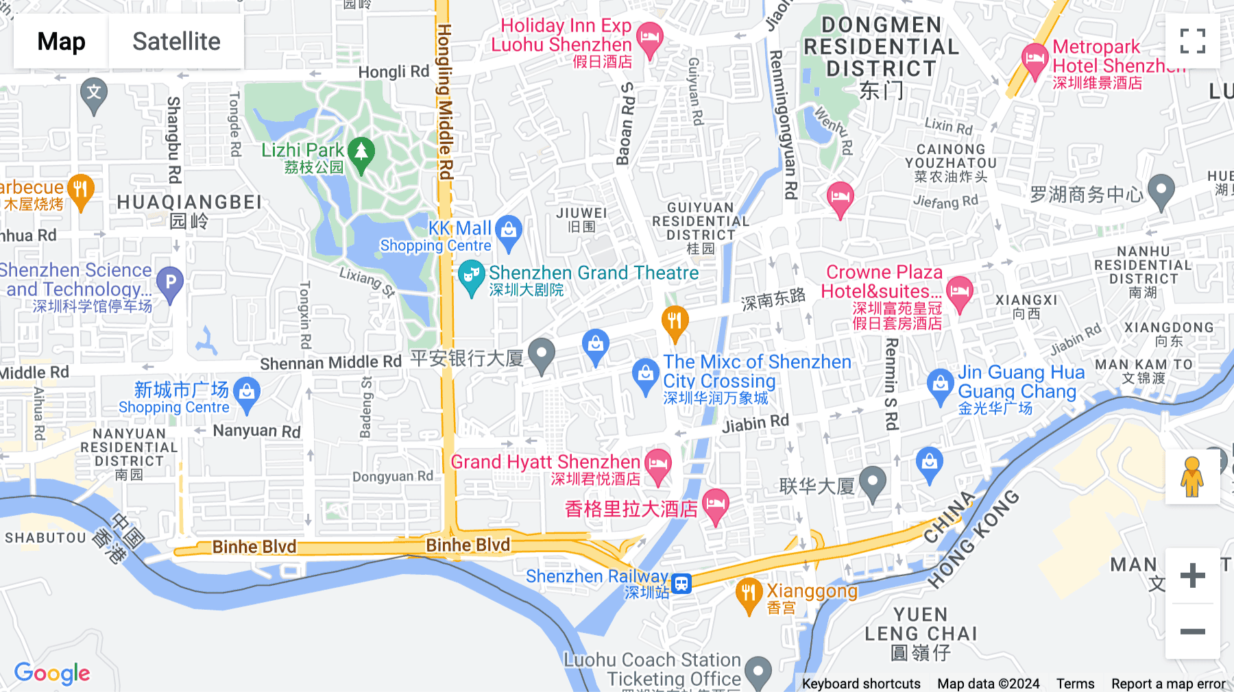 Click for interative map of 21st Floor, 2101, Block B, Jinfengcheng Building, Shennan East Road, Guiyuan Street, Luohu District, Shenzhen