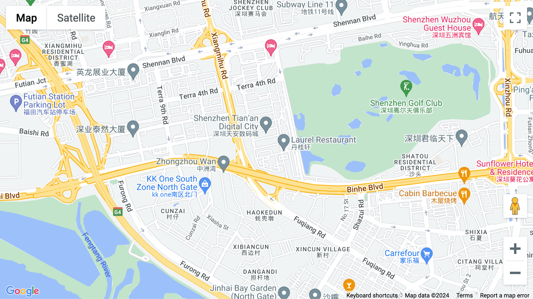 Click for interative map of Innovation Technology Plaza, 1003, West Block, Phase II, Innovation Technology Plaza, Intersection of Chegongmiao Haibin Road and Xiangmihu Road, Shenzhen