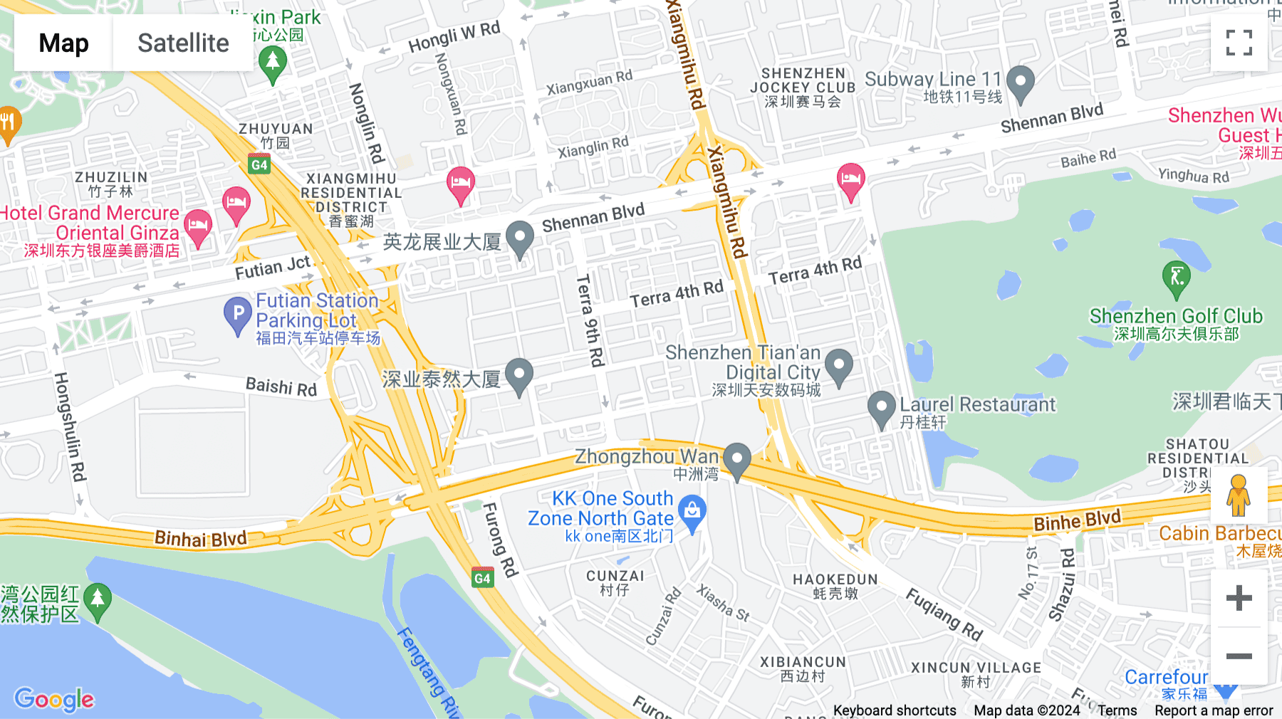 Click for interative map of Room 1901-73, North Block, Tairan Cangsong Building, Tairan 6th Road, Chegongmiao, Futian District, Shenzhen