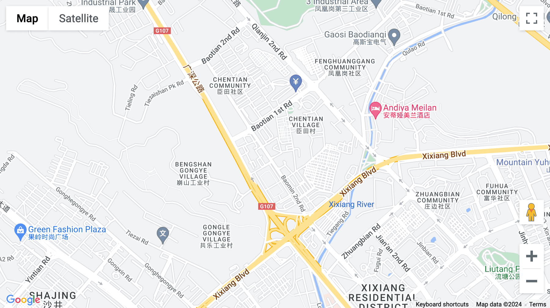 Click for interative map of Eastern Business Building, Baomin 2nd Road, 7th Floor, 182-5, Baoan District, Shenzhen