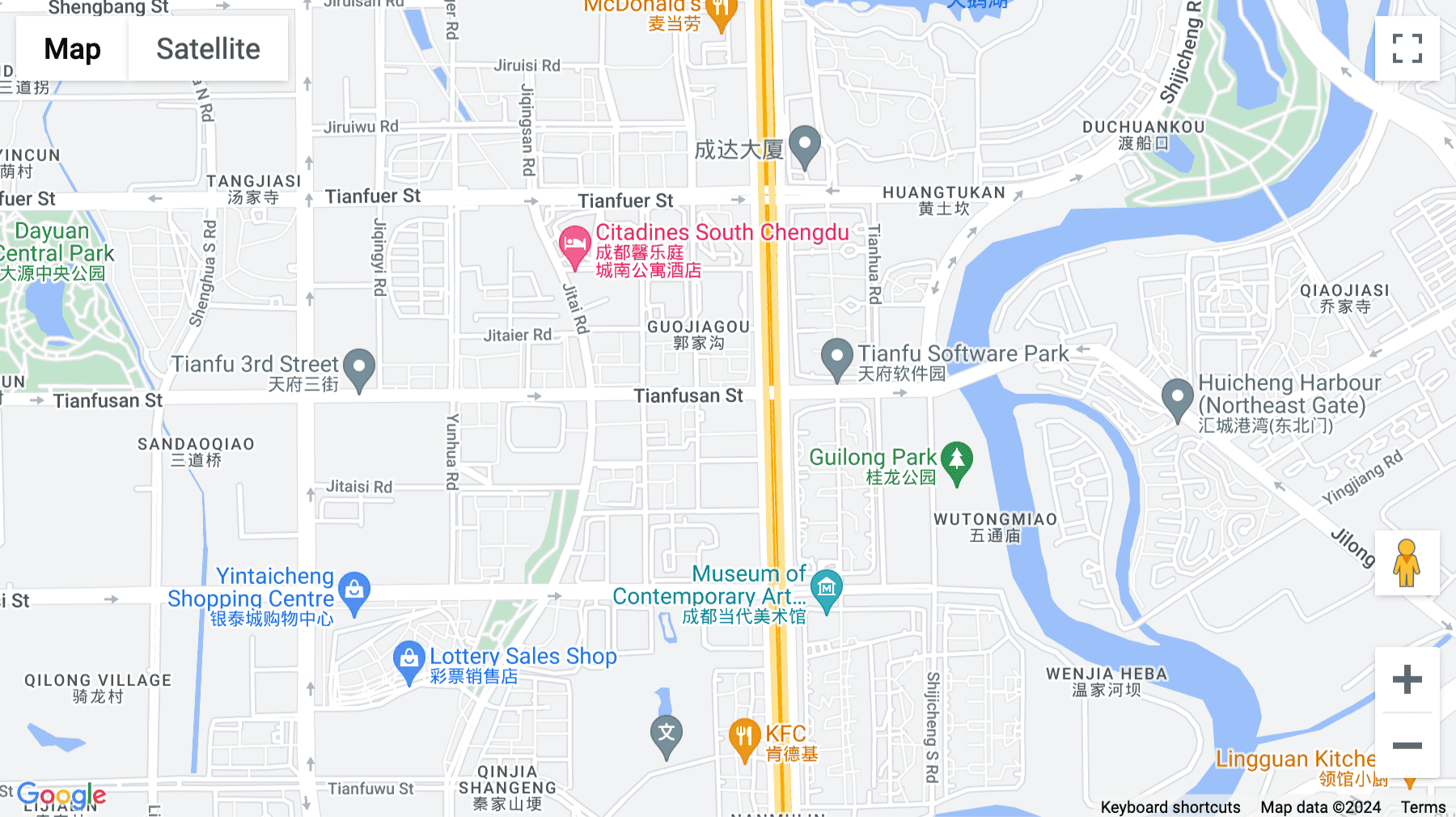 Click for interative map of Tianfu 3rd Street, Building B, Xin Hope International, 18th Floor, Wuhou District, Chengdu