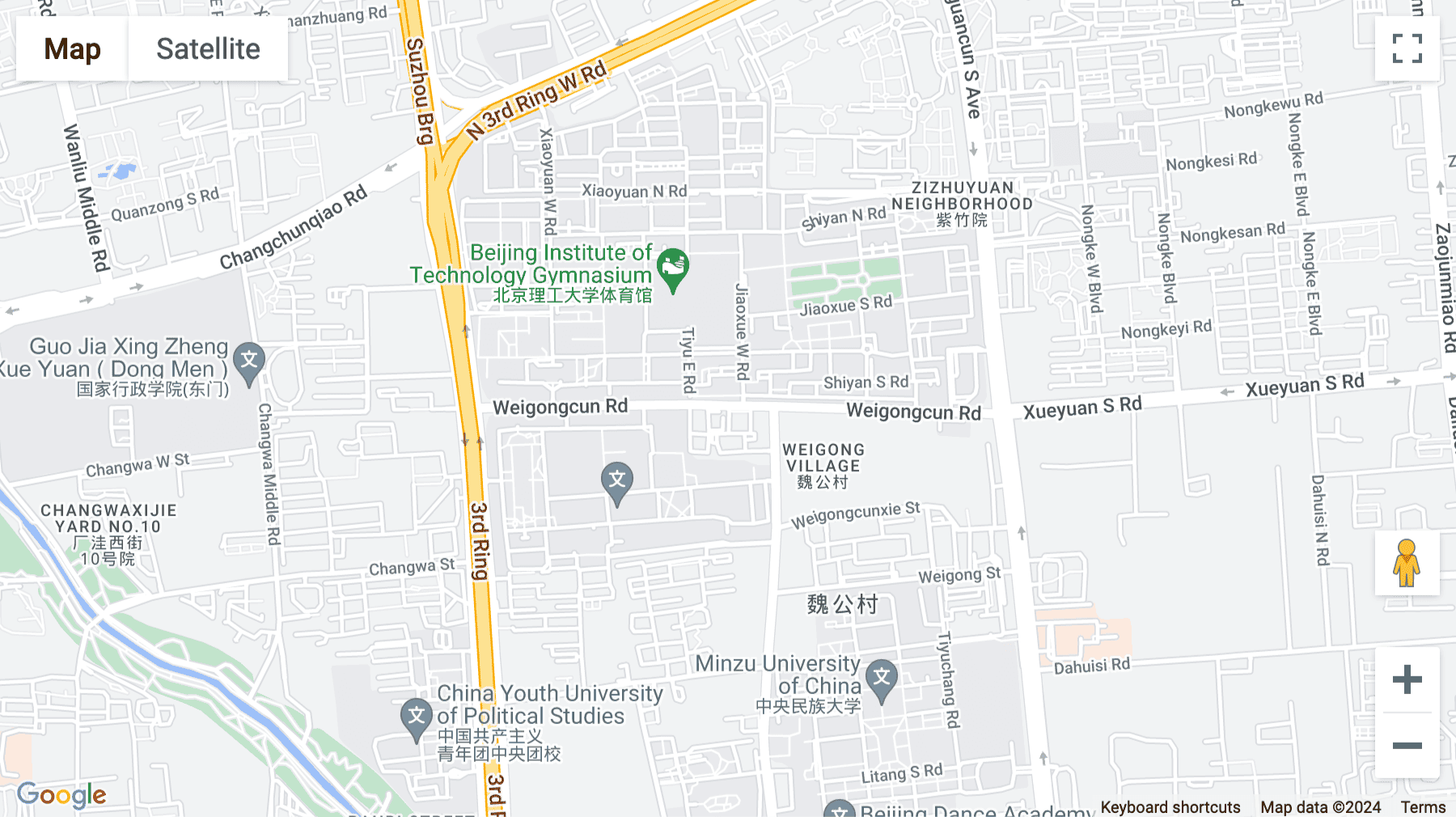 Click for interative map of Floor 3-5, Block 8, Shuangxingba Building, Weibohao Homeland, Number 1 Weigongcun Street, Haidian District, Beijing