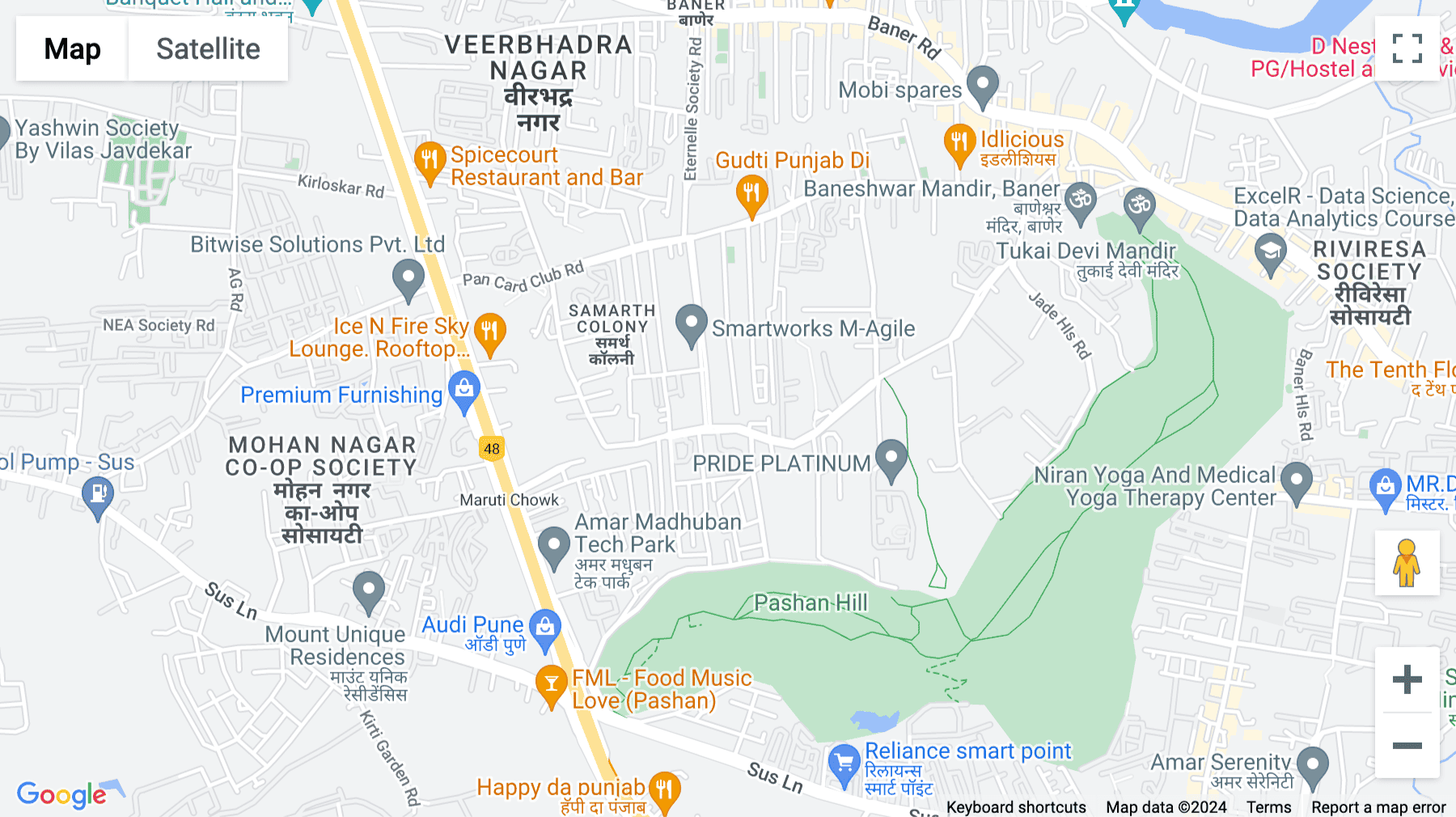 Click for interative map of Sterling Tower, Pan Card Club Road, Level 4 and 5, Pune