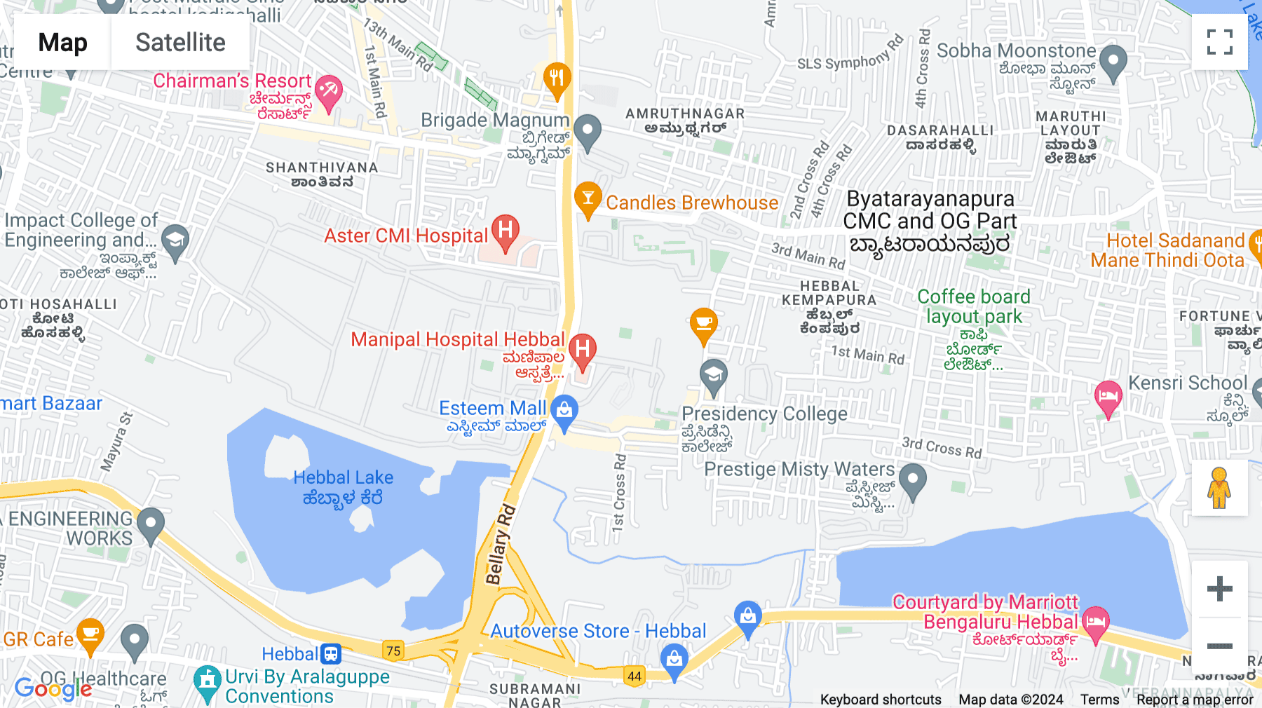 Click for interative map of 7th floor, Kirloskar Business Park, Bangalore