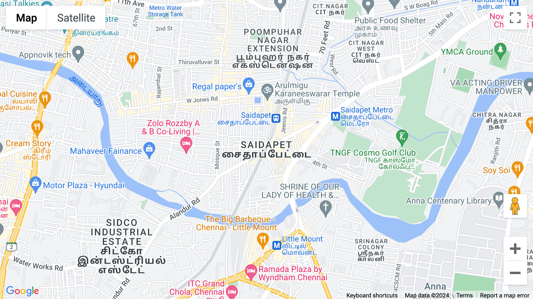 Click for interative map of Prestige Cosmopolitan, Floor 7-8-9, Venkta Puram, Chennai