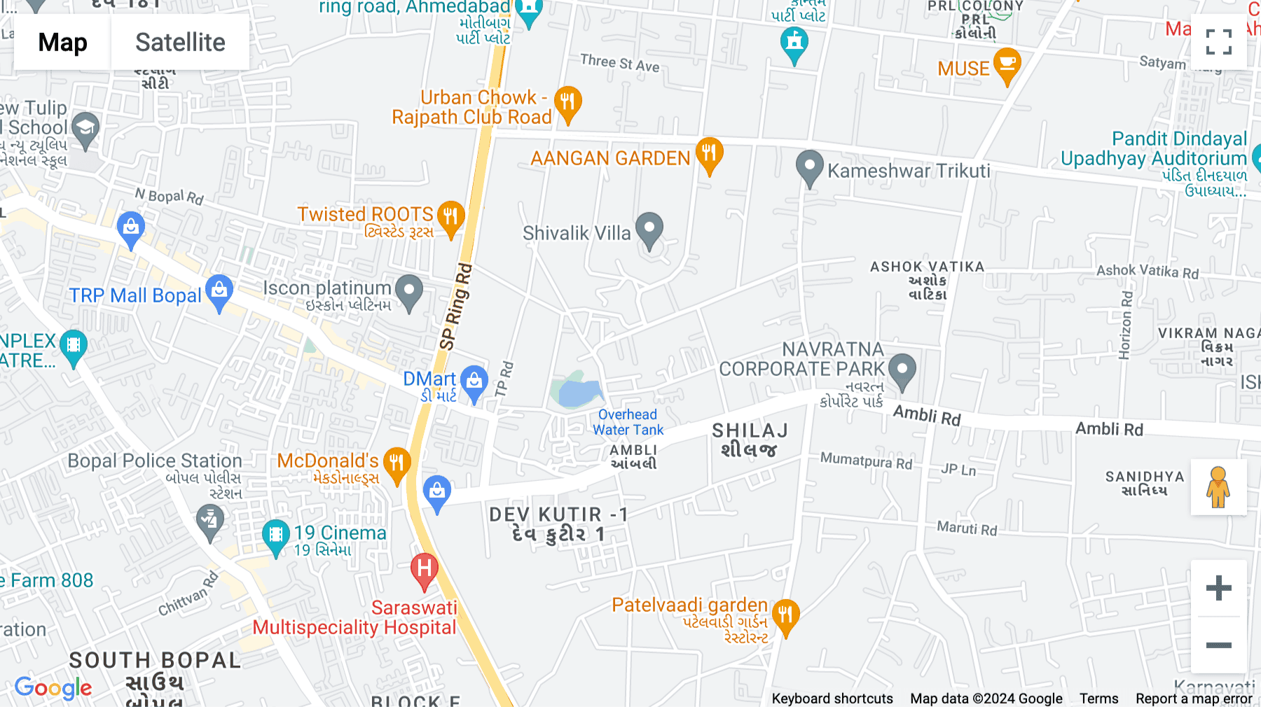 Click for interative map of RE11 Ahmedabad, Vikramnagar, Iscon, Ambli, Ambli Road, 1st and 2nd Floor, Ahmedabad