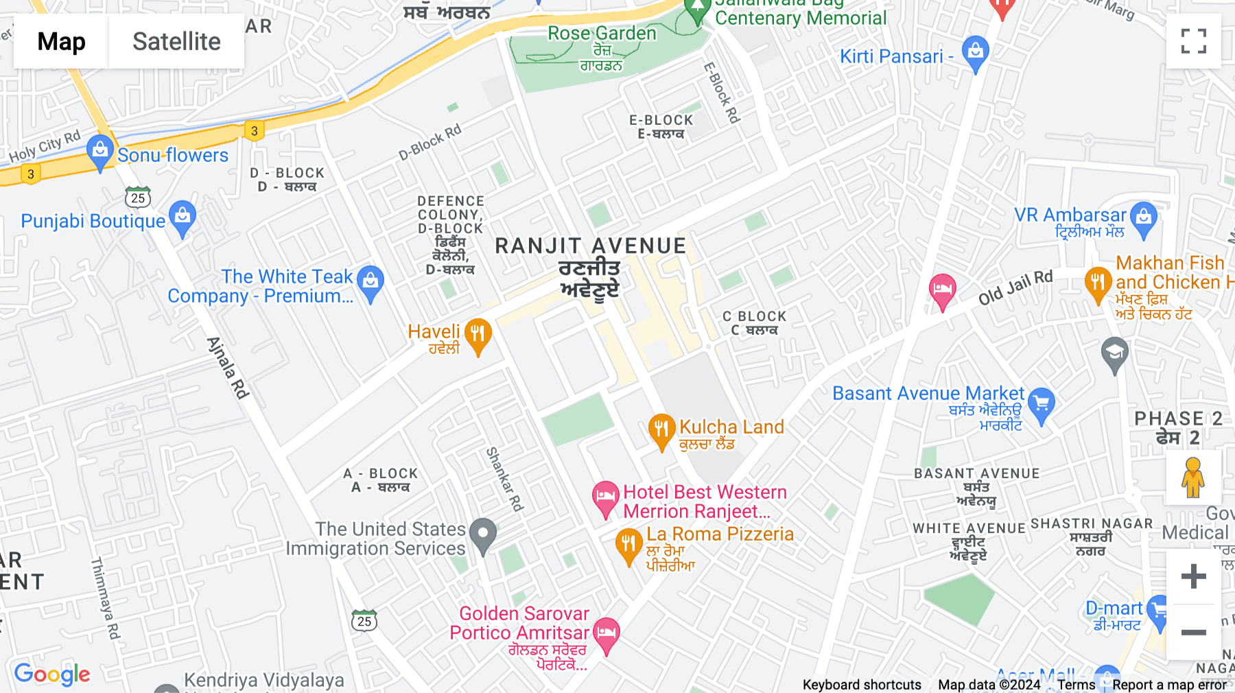 Click for interative map of 4th MyBranch Ranjit Avenue, SCO 47, District shopping Centre, B block, Ranjit Avenue, Amritsar, Amritsar