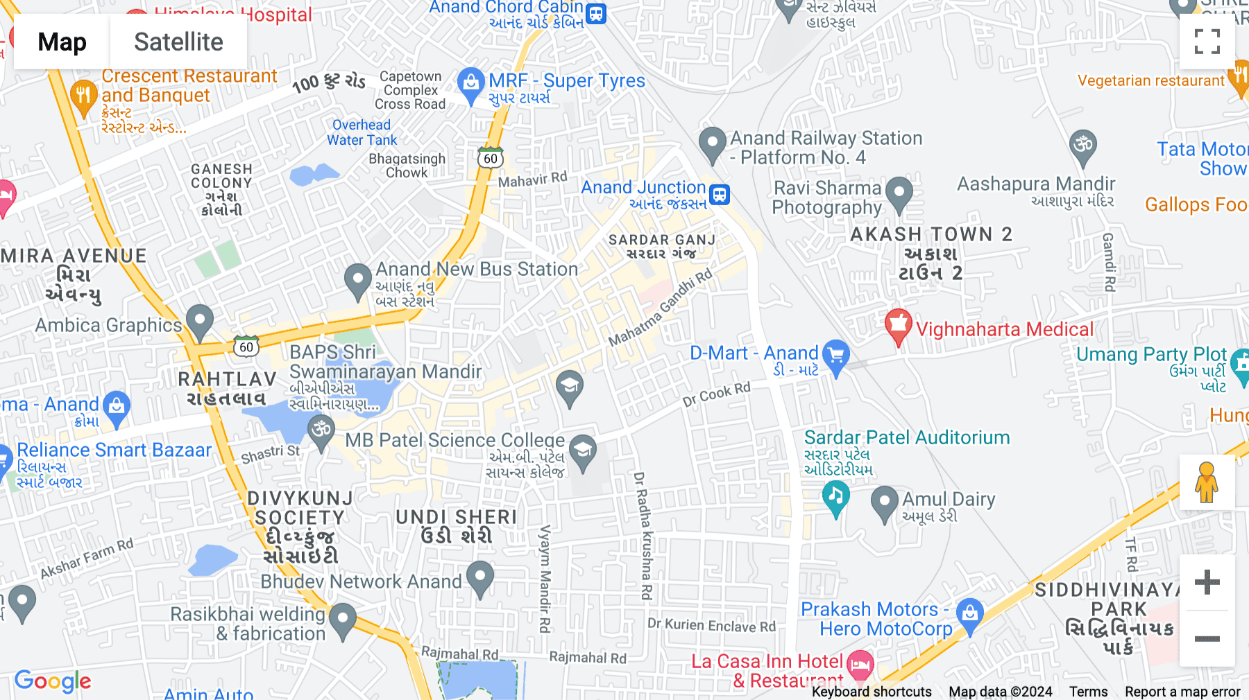 Click for interative map of 205/206, B Block, Shree Ram Arcade, Station Road, Anand, Anand