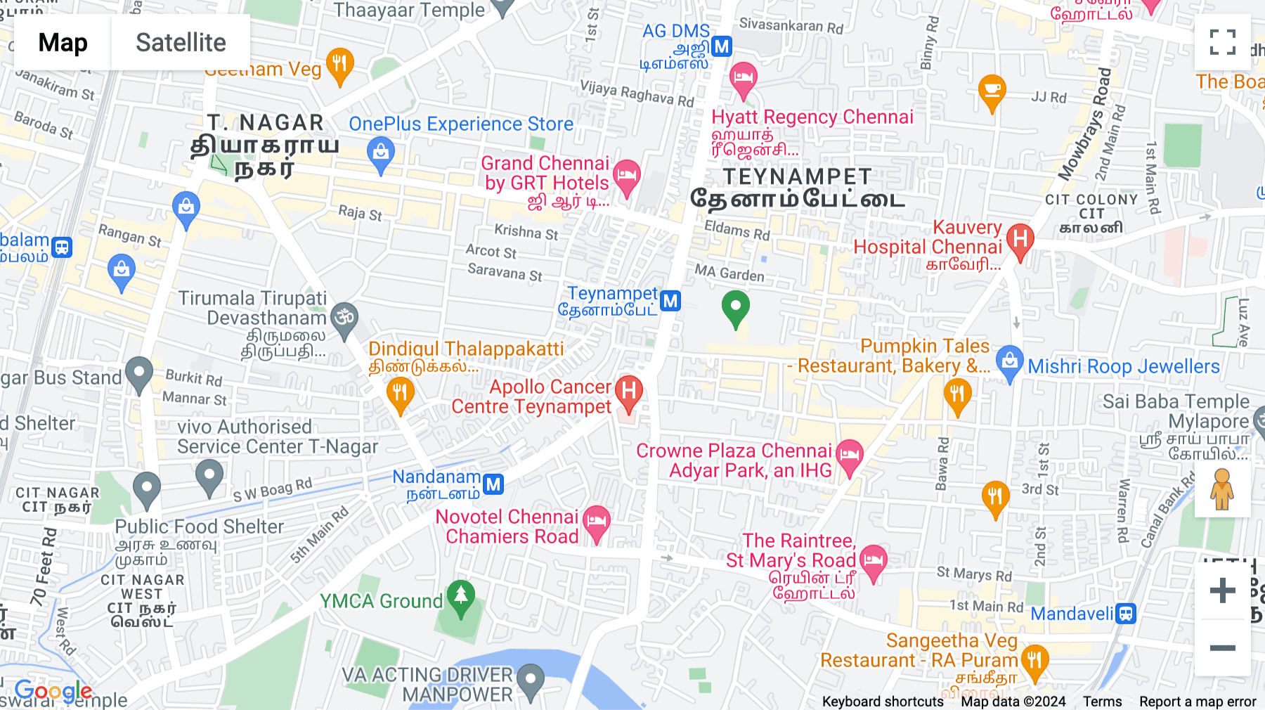 Click for interative map of New Door No. 626, Old Door No. 501, 4th Floor, JVL Plaza, Anna Salai, Teynampet, Chennai, Chennai