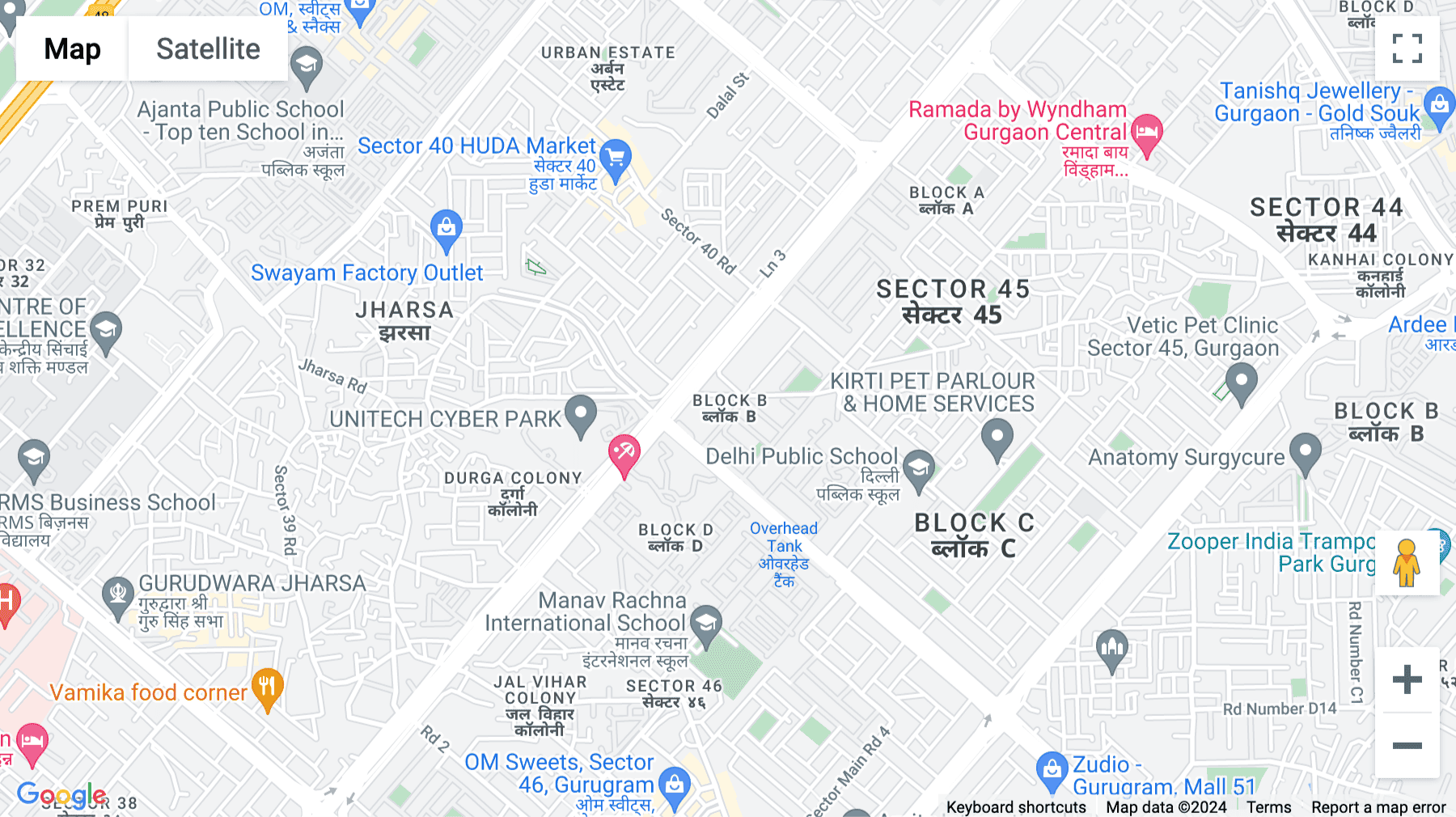 Click for interative map of Block B, Greenwood City, Sector 45, Gurgaon, Gurugram