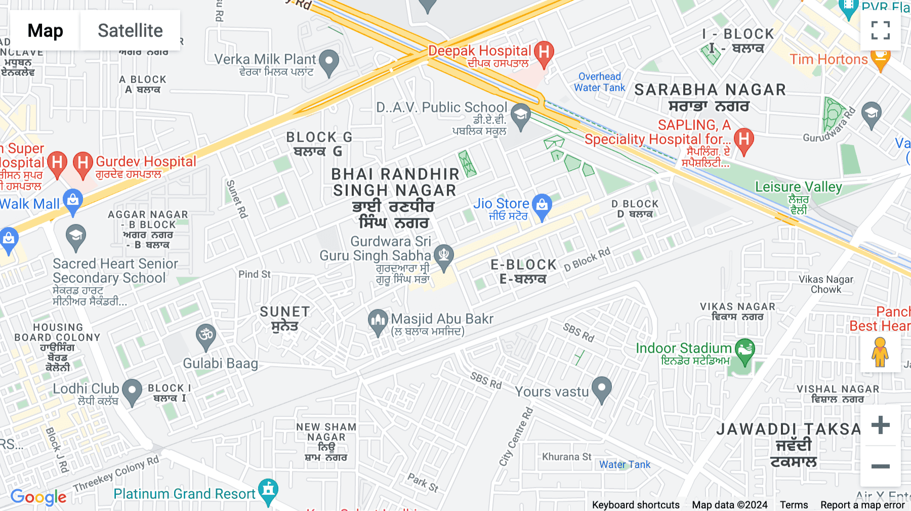 Click for interative map of B-XX, 3369, Sandhu Tower, Gurudev Nagar, Ferozepur Road, Ludhiana, Ludhiana