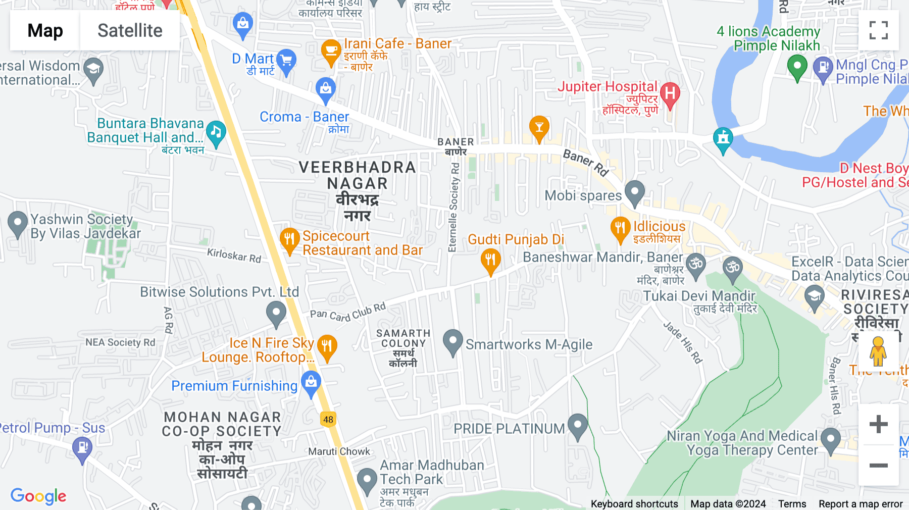 Click for interative map of 45ICON, Baner Road, Pune