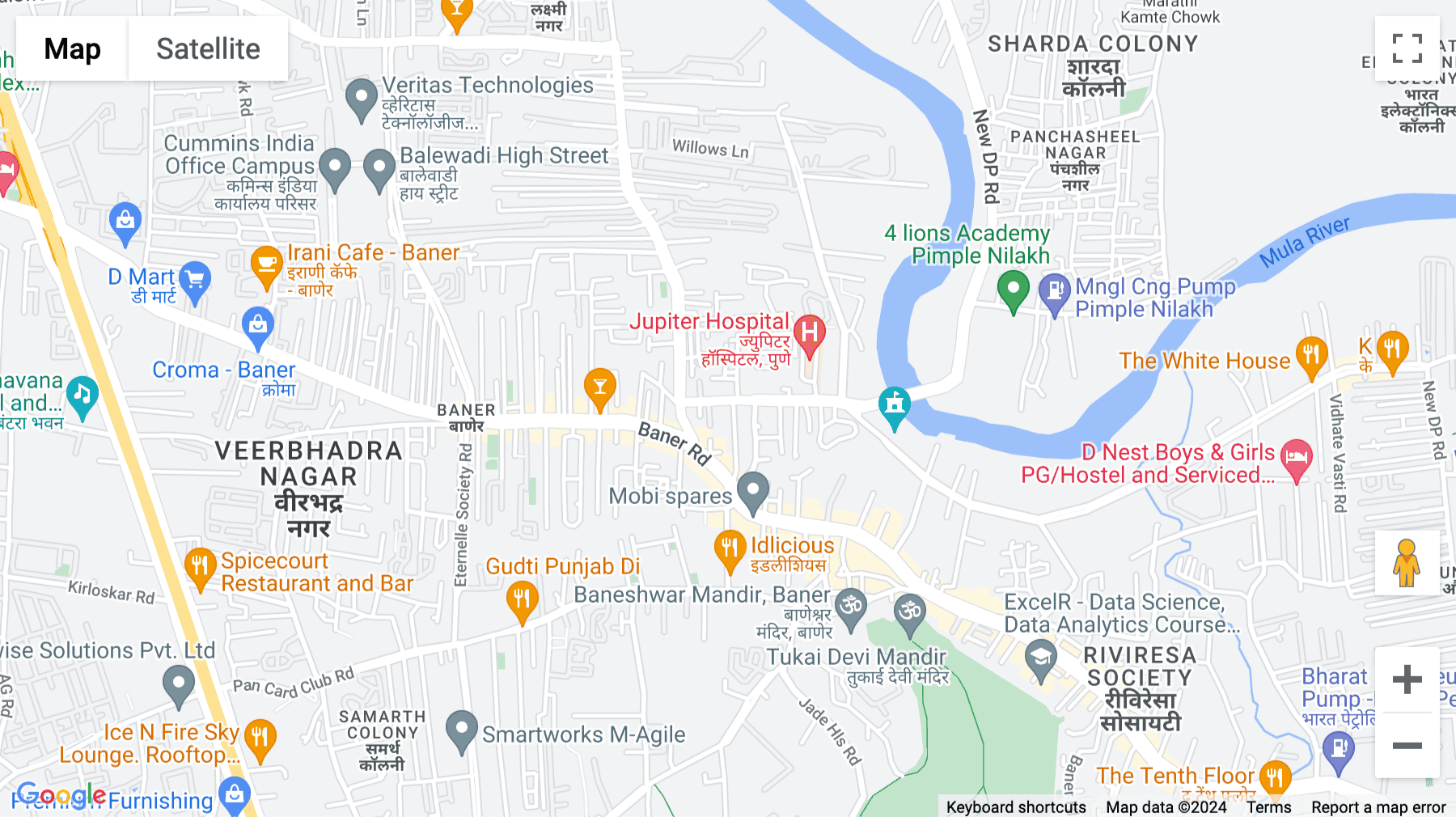 Click for interative map of Unity Towers, Balewadi Phata, Baner, Pune, Pune