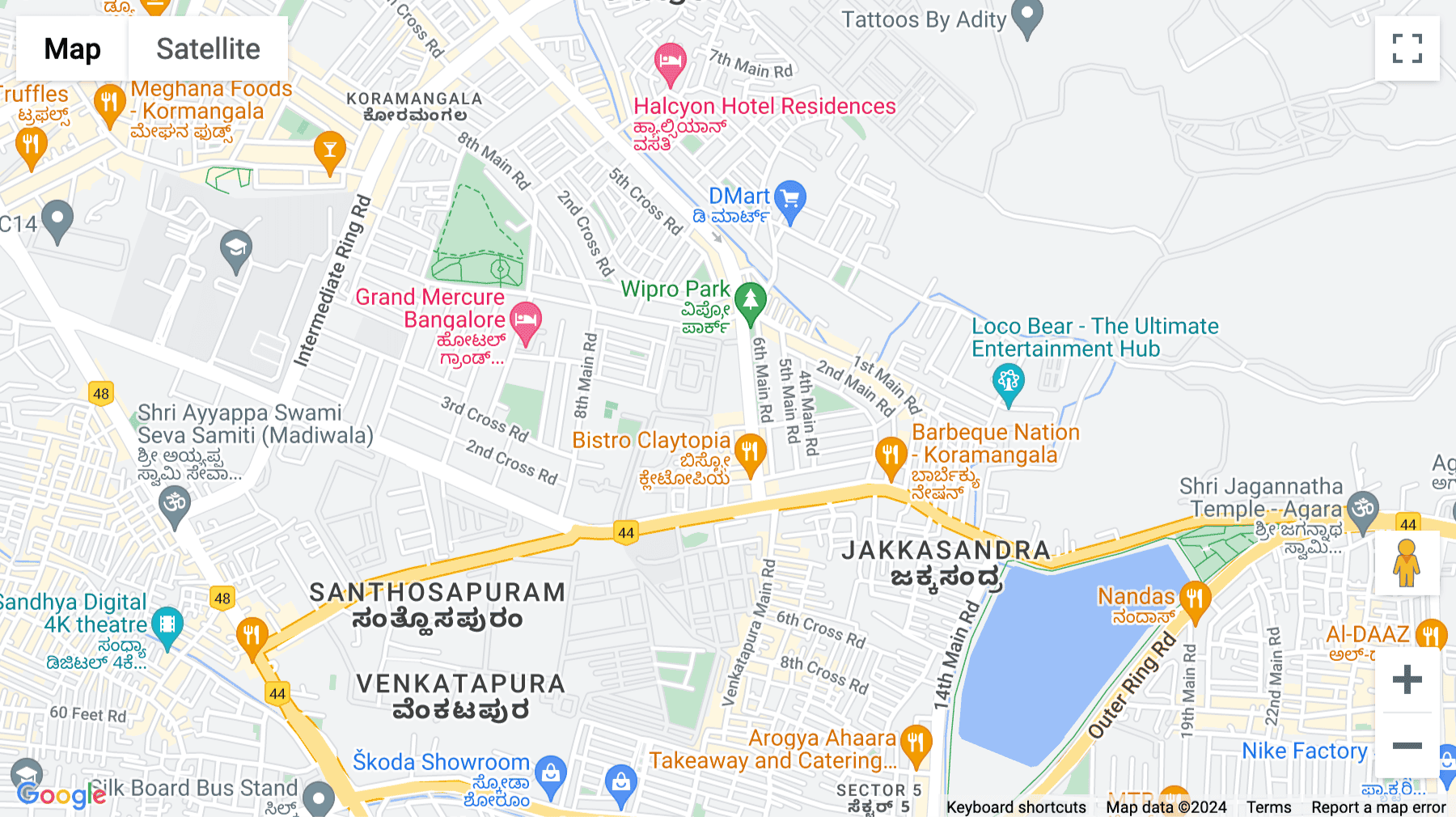 Click for interative map of Ashford, Vaishnavi Summit, No. 6/B, Summit, 80 Feet Road, Koramangala 1A Block, Koramangala 3 Block, Koramangala, Bengaluru, Bangalore