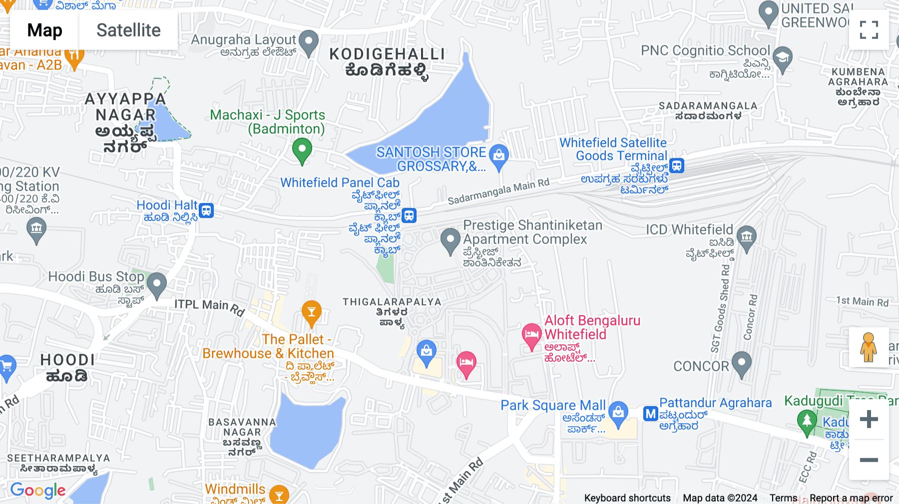 Click for interative map of Crescent 3, Prestige Shantiniketan ITPL Main, Road, Whitefield, 12th Floor, Bangalore