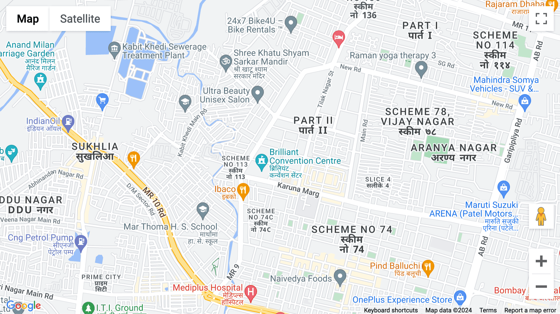 Click for interative map of Brilliant Sapphire, Scheme No, 78, Part, II, 7th Floor, Indore