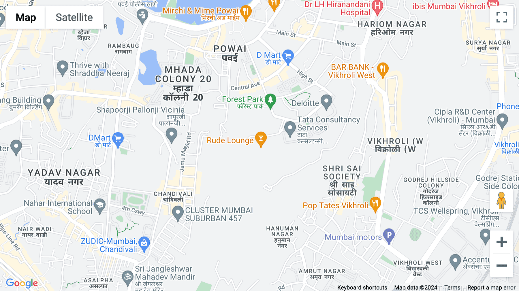 Click for interative map of Supreme Business Park, Wing B, 27 in Village Powai, Unit No. B, 5th floor, Mumbai