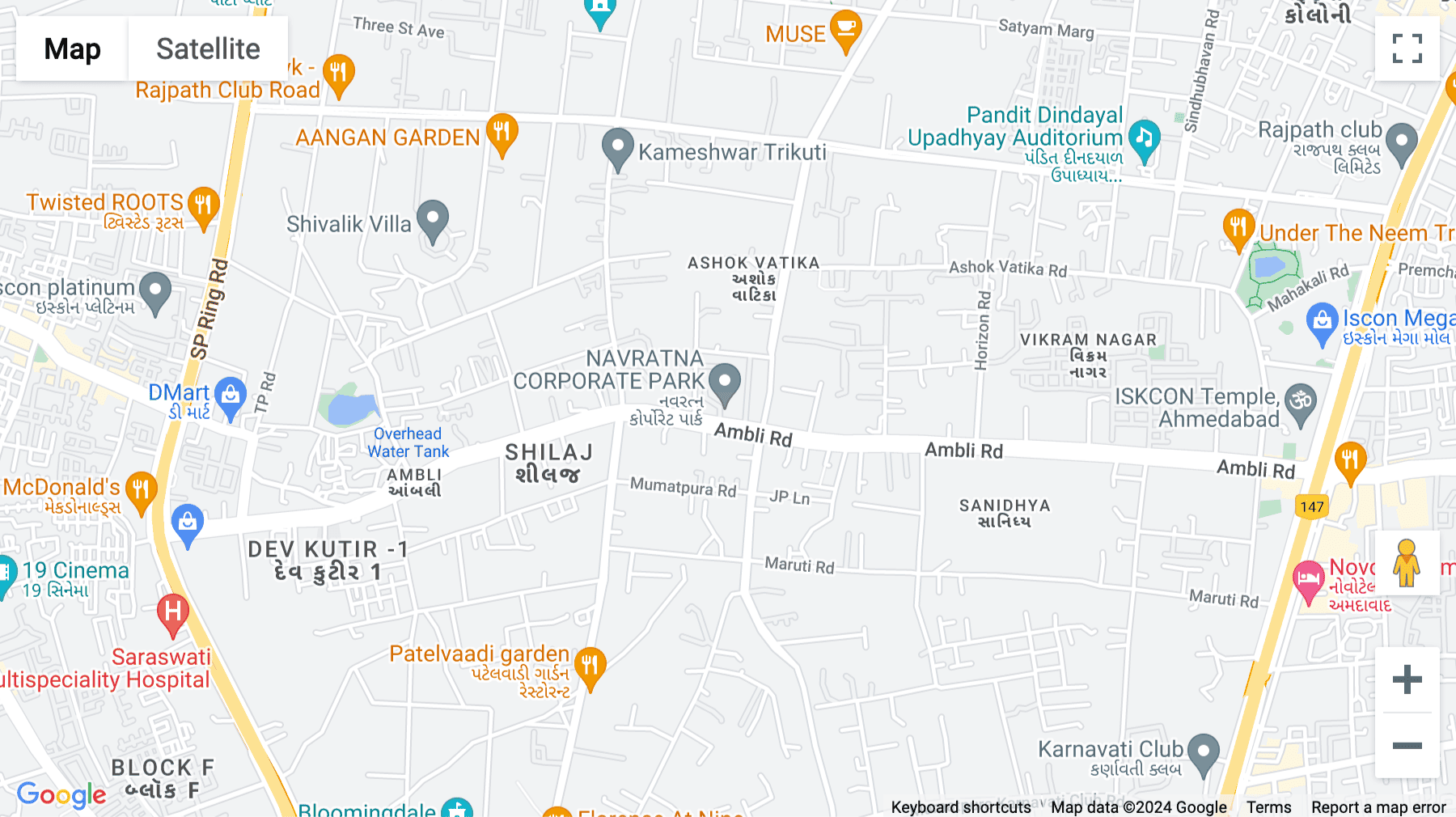 Click for interative map of Block A, 7th & 8th Floor, Navratna Corporate Park, Ahmedabad