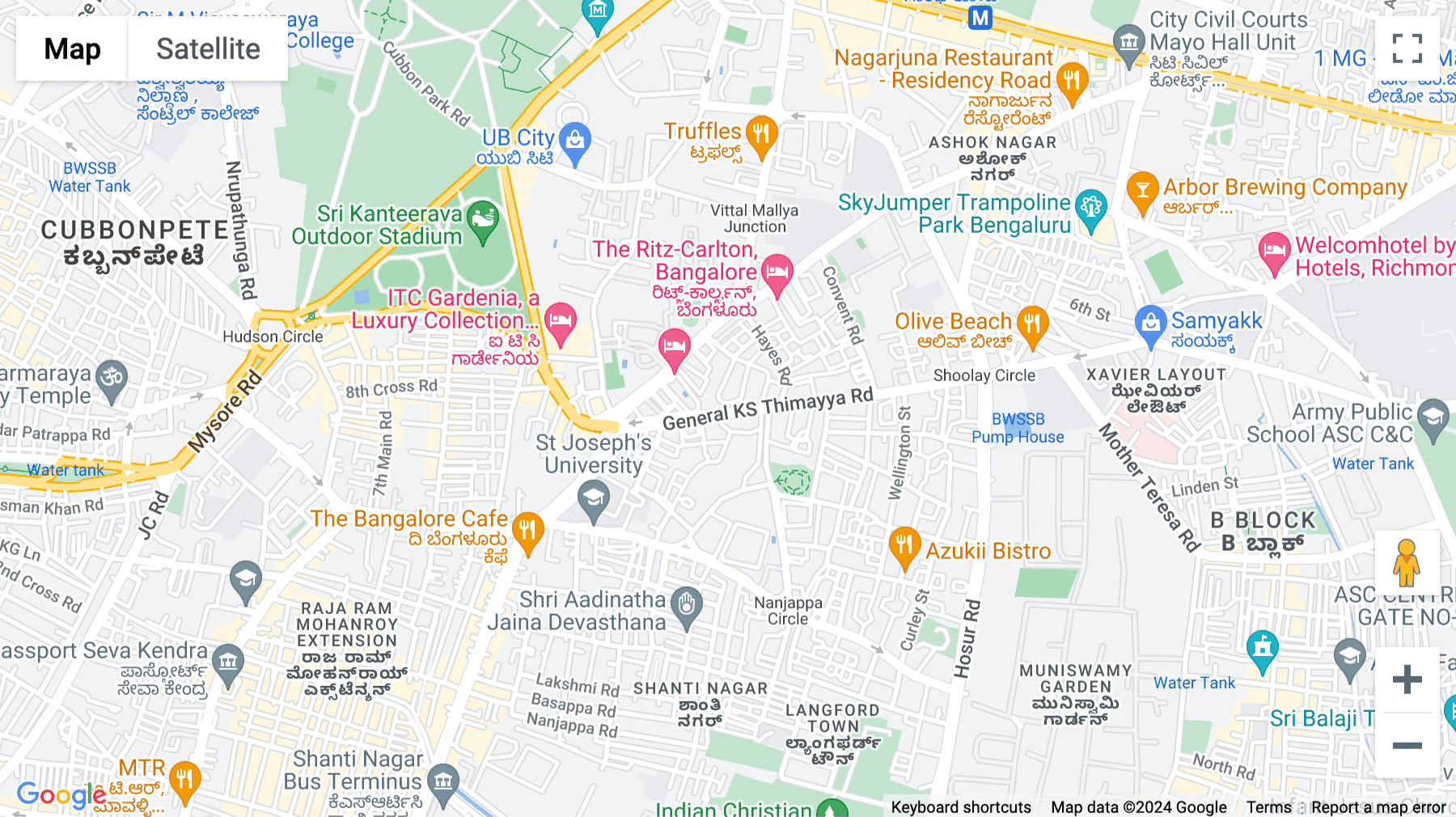 Click for interative map of Residency Square, 6 Richmond Road, Shanthala Nagar, Richmond Town, Bangalore