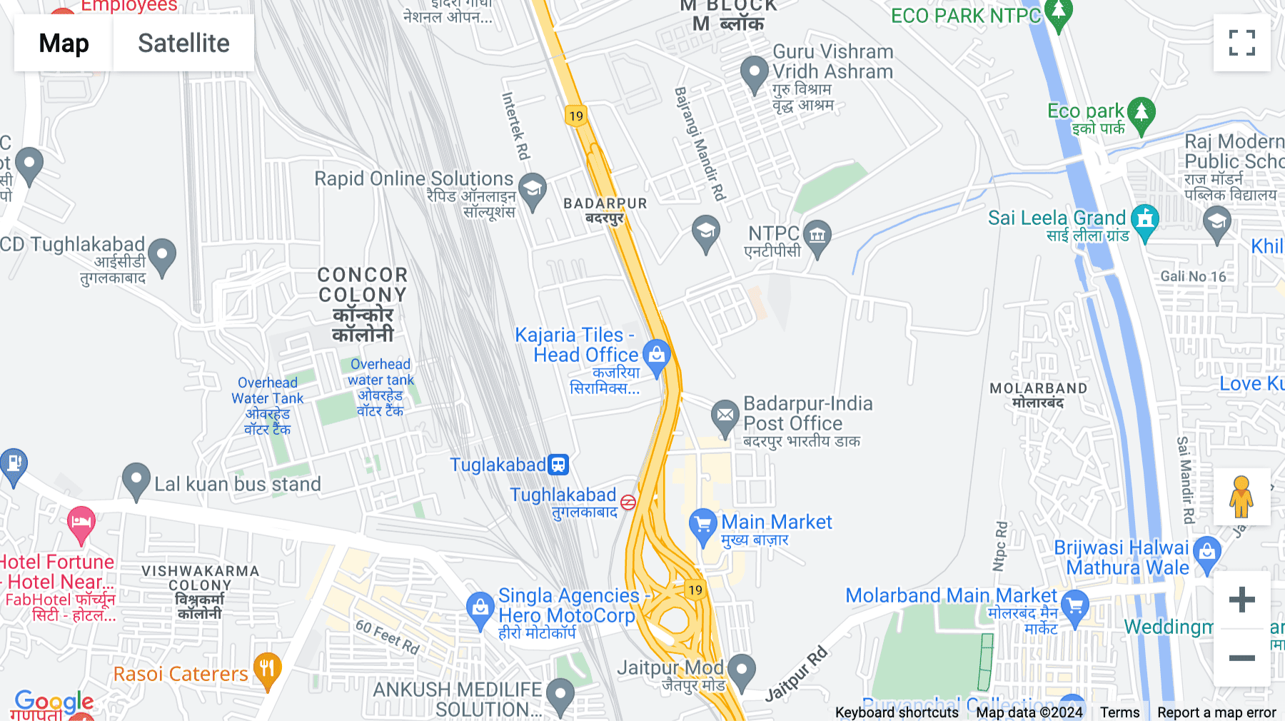 Click for interative map of FB-B1 Extension, First Floor, Mohan Estate, New Delhi