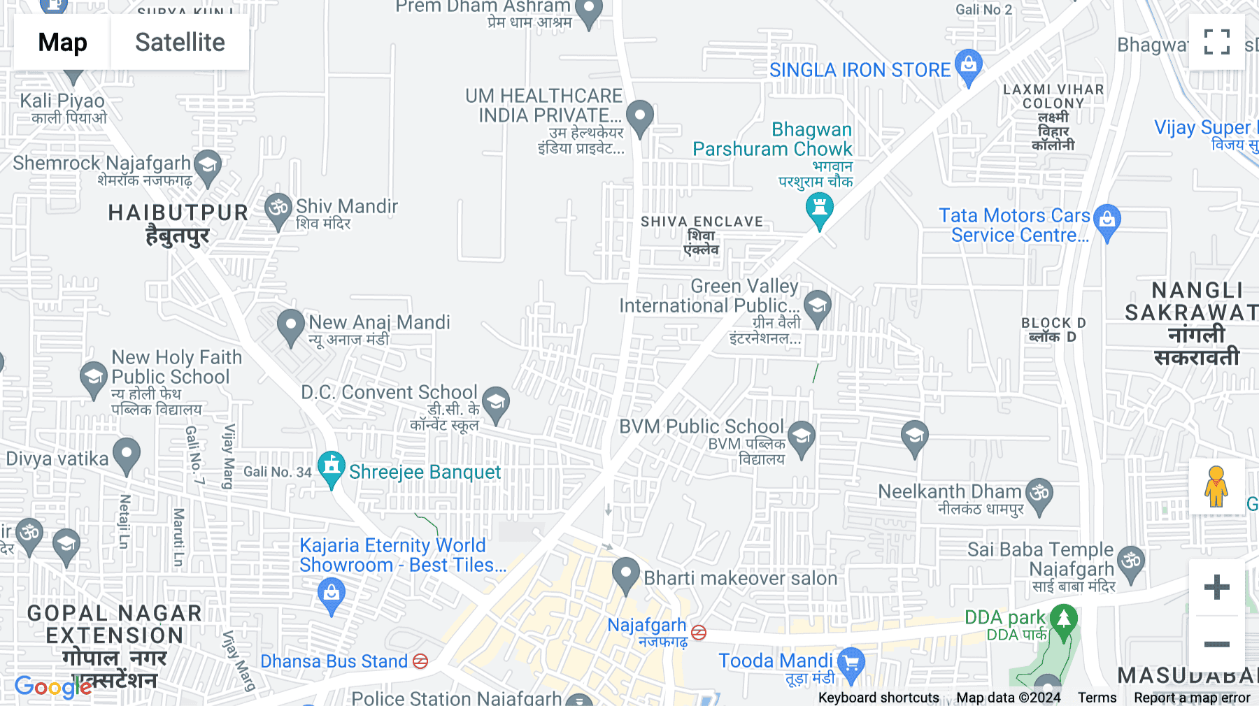 Click for interative map of Uggarsain Park, Street Number 2, Office no. 4, Second Floor, RZ-27, Main Dichaon Road, New Delhi