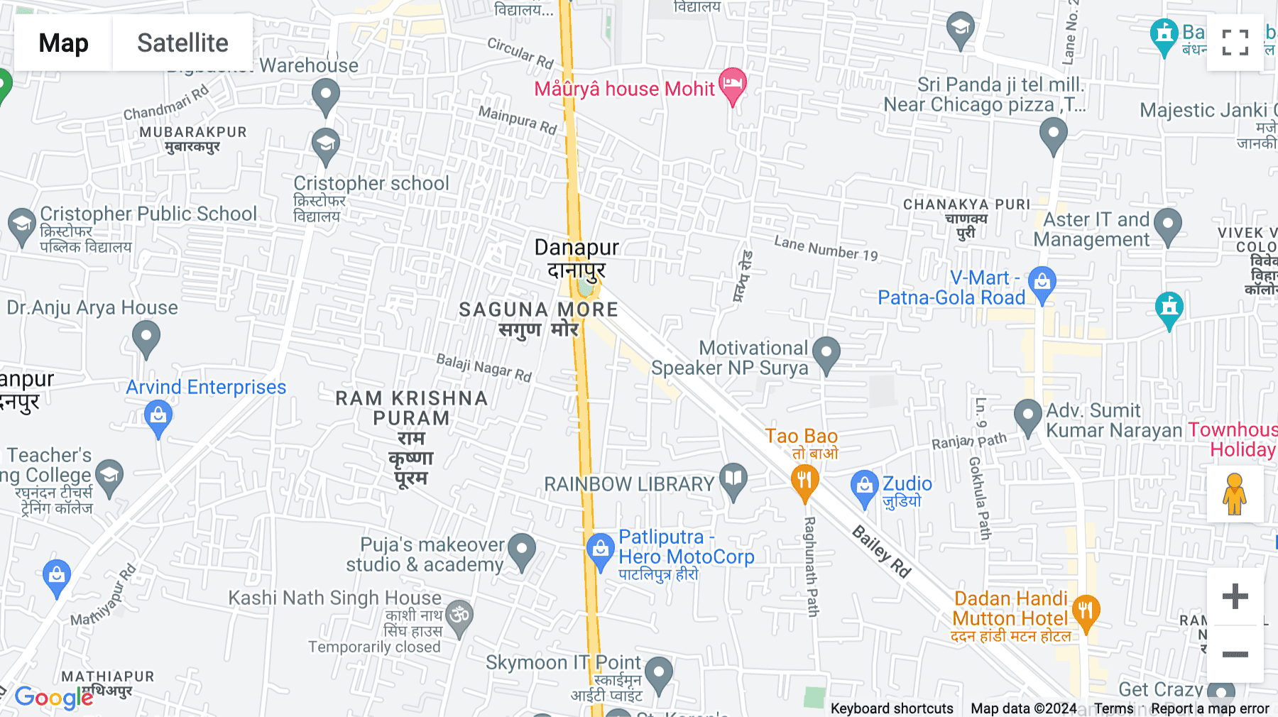 Click for interative map of DS Business Park, Bailey Road, Saguna More, 6th Floor, Patna