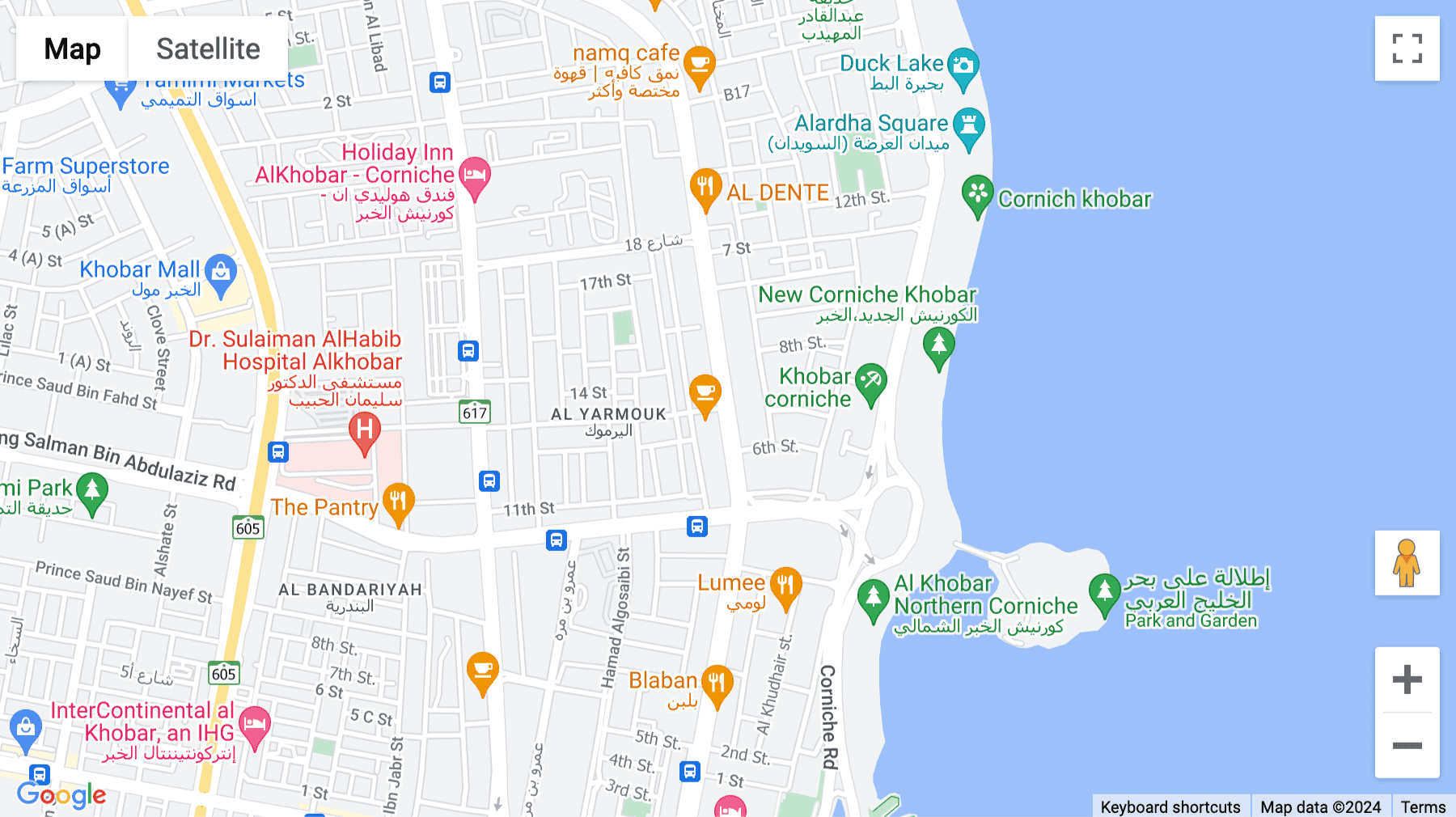 Click for interative map of Sharik Café, Prince Turkey Street,,, Al Khobar