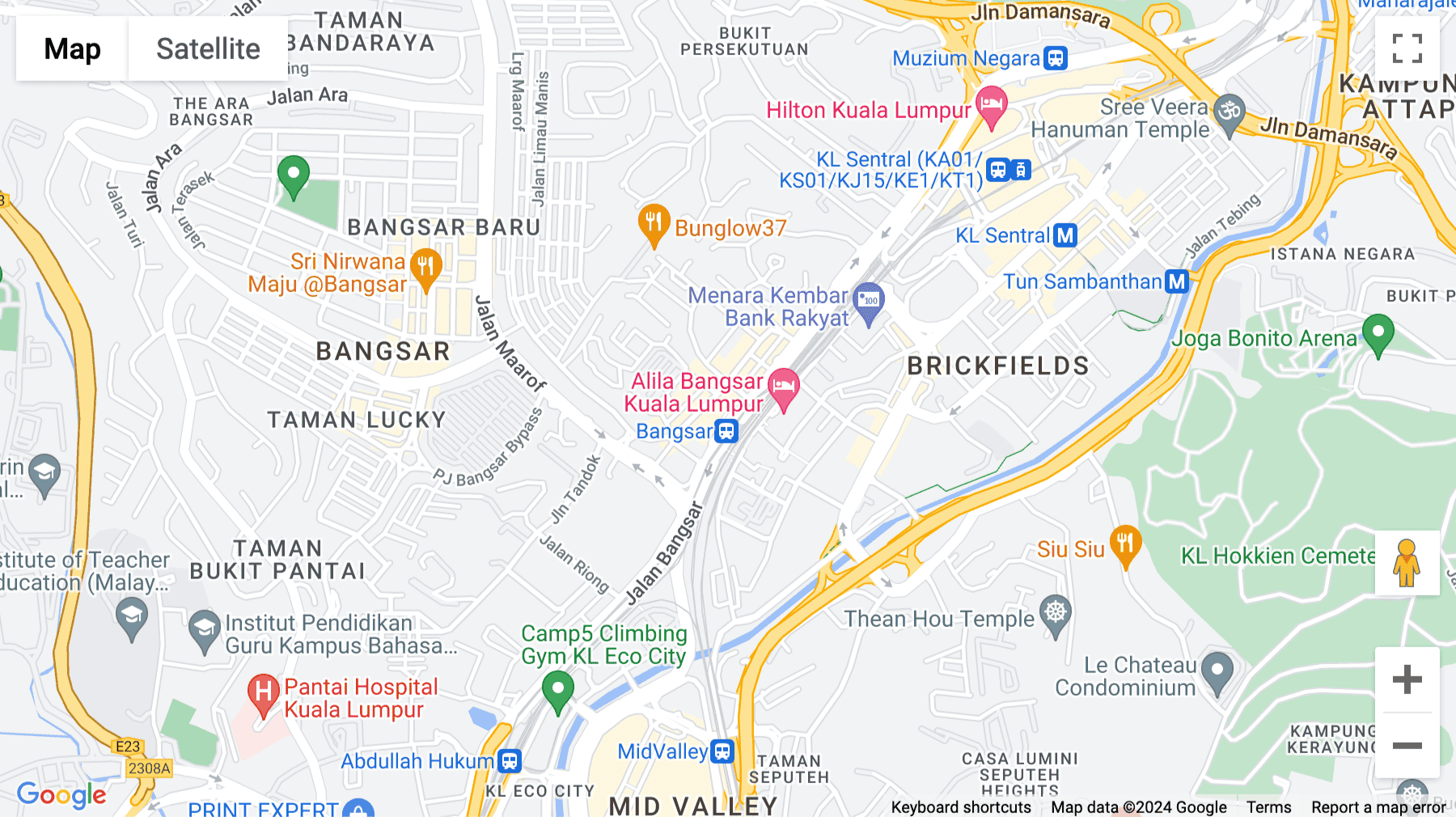 Click for interative map of Menara UOA Bangsar, 5, Jalan Bangsar Utama 1, Level 9, Kuala Lumpur