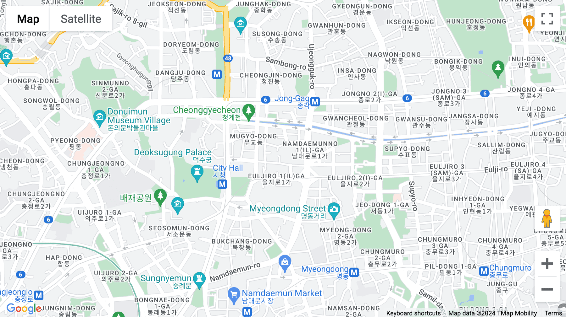 Click for interative map of 24, Namdaemun-ro 9-gil, Seoul