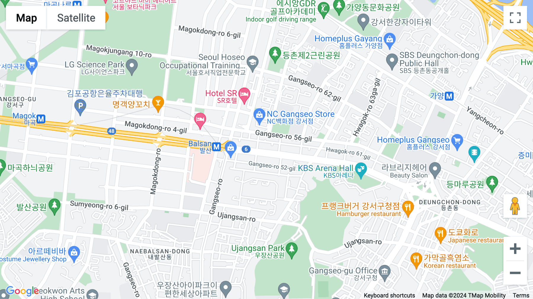 Click for interative map of 303, Gonghang-daero, Gangseo-gu, 1-6 Floor, Seoul