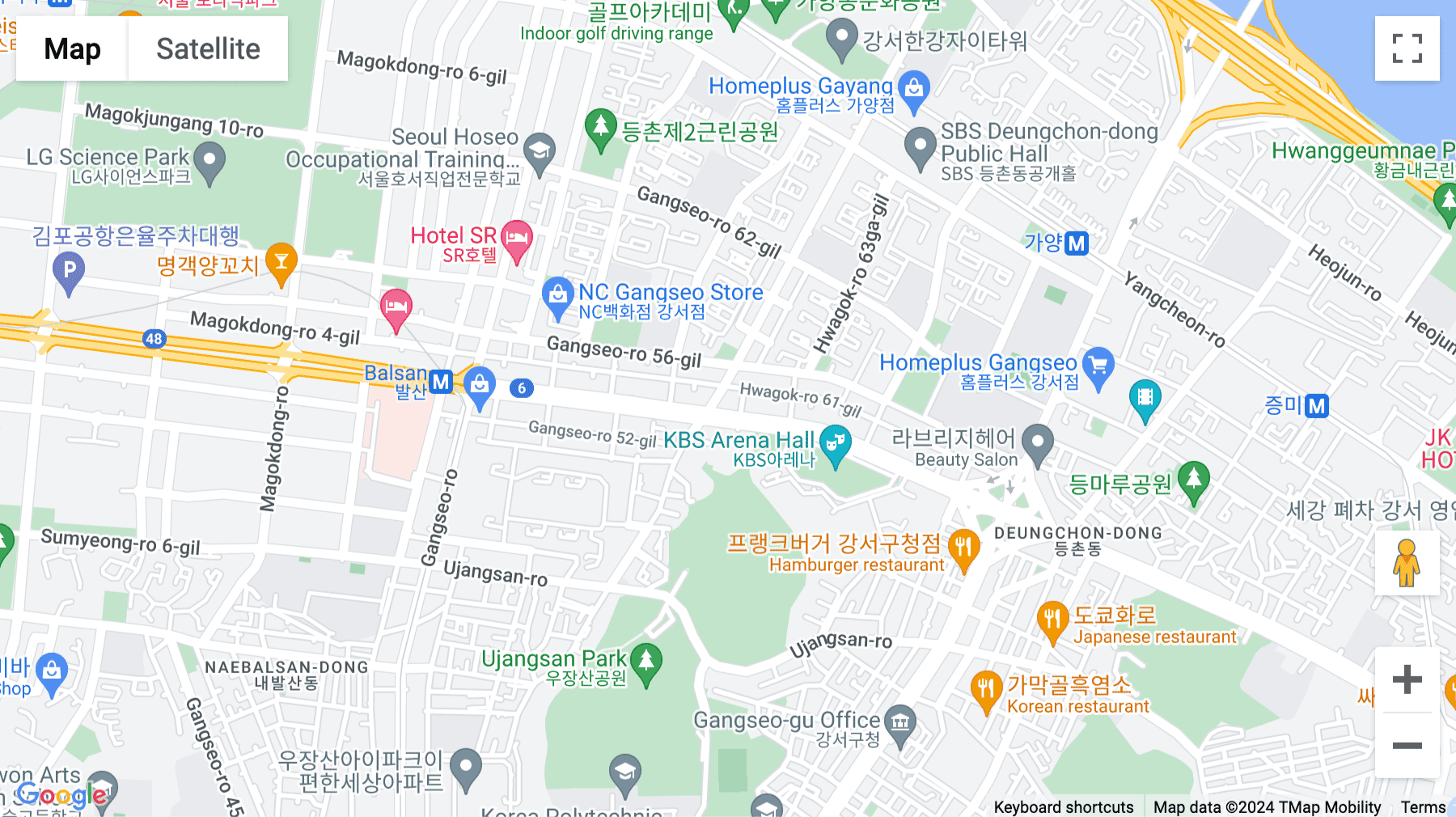 Click for interative map of 337, Gonghang-daero, Seoul