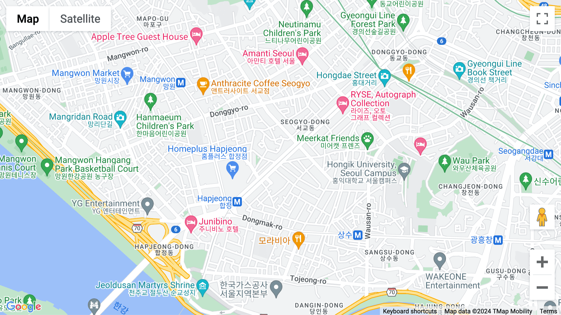 Click for interative map of 81, Yanghwa-ro, Mapo-gu, Seoul