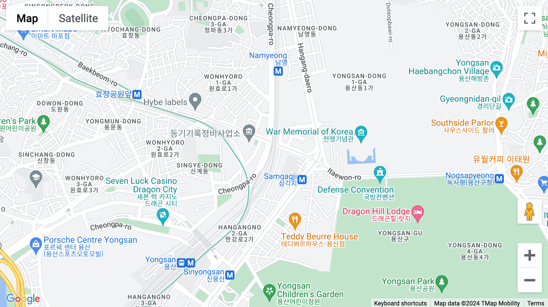 Click for interative map of 366, Hangang-daero, Yongsan-gu, Seoul Station, Seoul