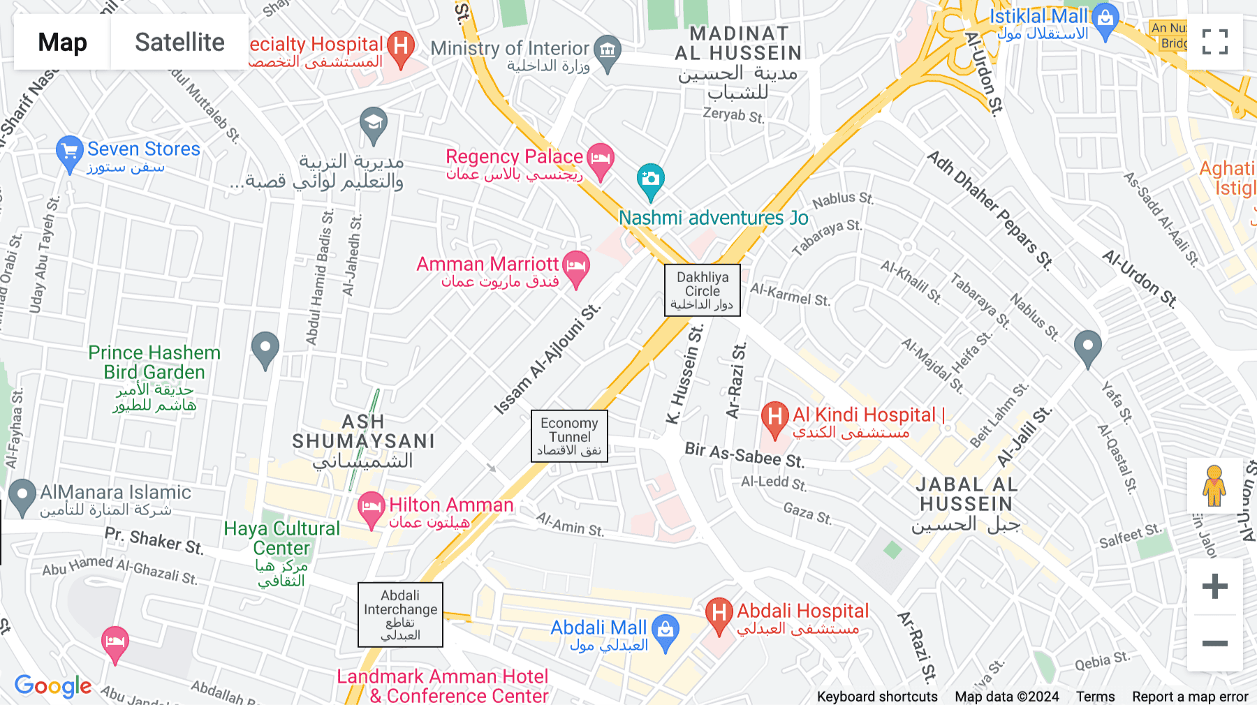 Click for interative map of Ground Floor, Building No. 93, Queen Nour Street, Shmeisani, Housing Bank Complex, Amman