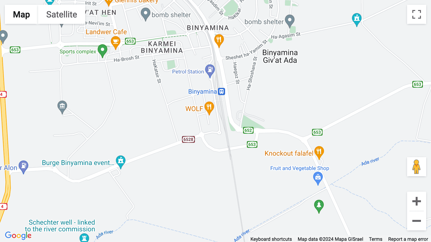 Click for interative map of 64 Ha-Takhana Street, Easyspace Binyamina, Binyamina-Giv'at Ada, Binyamina