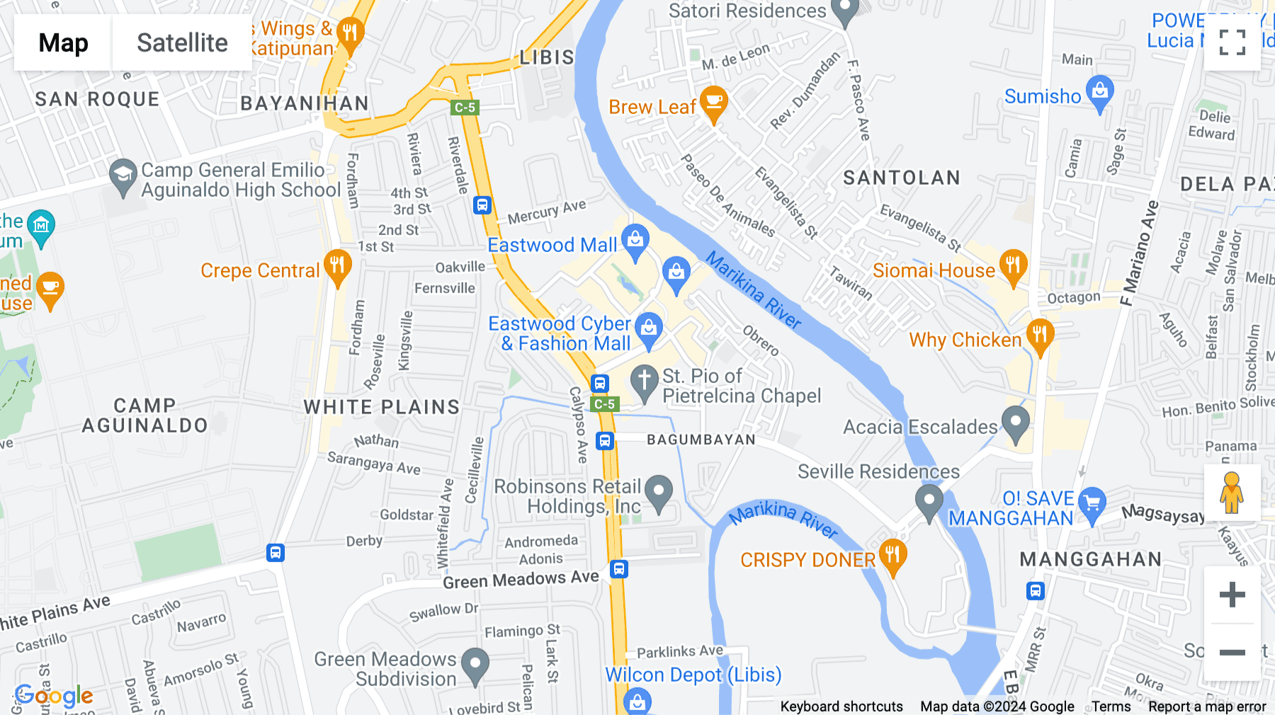 Click for interative map of IBM Plaza, Eastwood, Quezon City