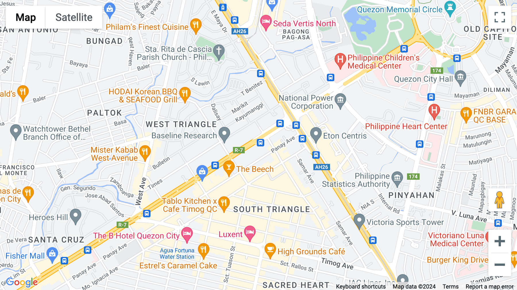 Click for interative map of 1618 Quezon Avenue, Triumph Square Building, Quezon City