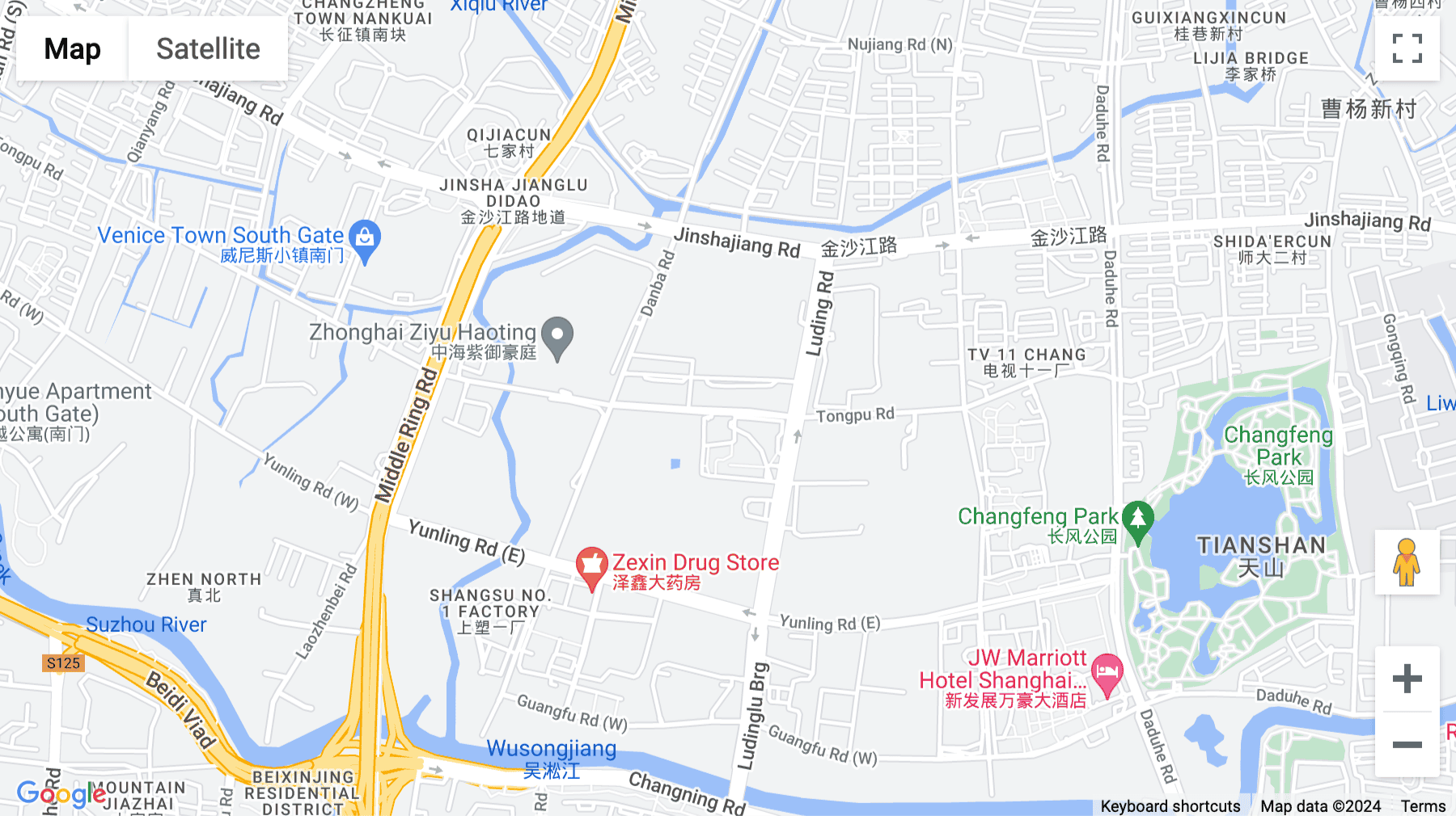 Click for interative map of Lane 339, Tongpu Road, 21st Floor, Building 1, Shanghai