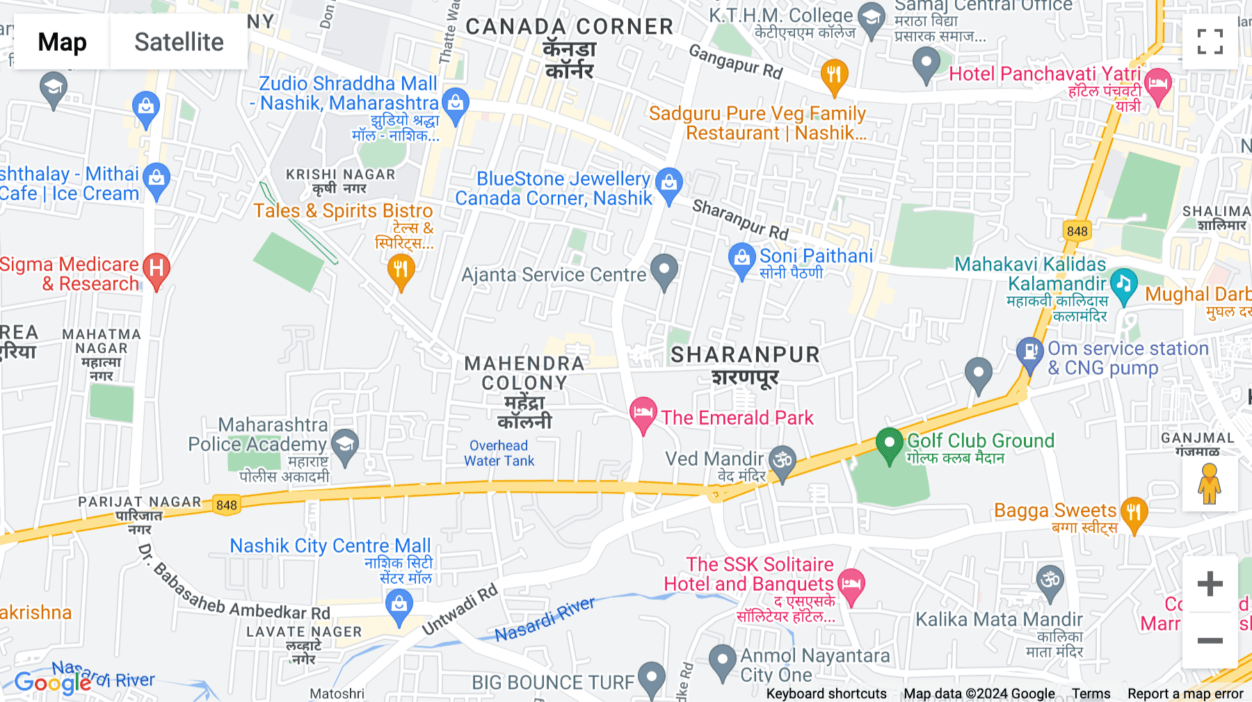 Click for interative map of Besides St. Andrew's Church, Sharanpur Link Road, Uttam Towers, Nashik