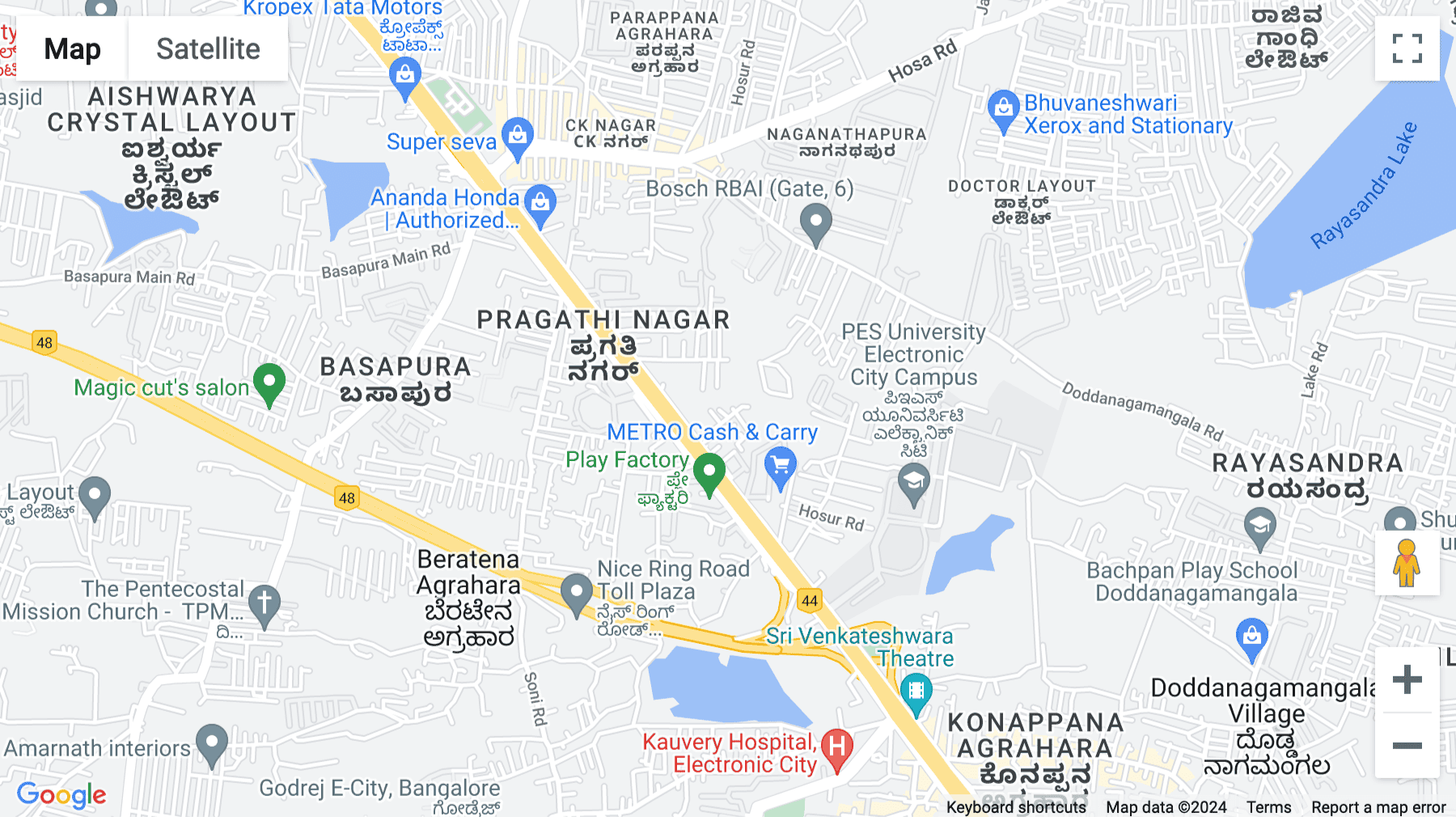 Click for interative map of Plot No.2-A, Electronic City, 2nd Phase, Survey No.37, Tech 37, Bangalore