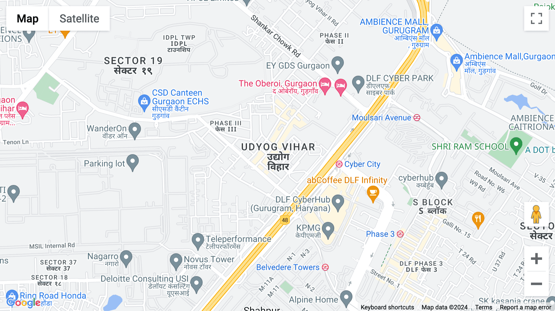 Click for interative map of Plot no. 31A, Phase-4, Sector-18, Near Passport Office, Udyog Vihar, Acquir Brickworks, Gurugram