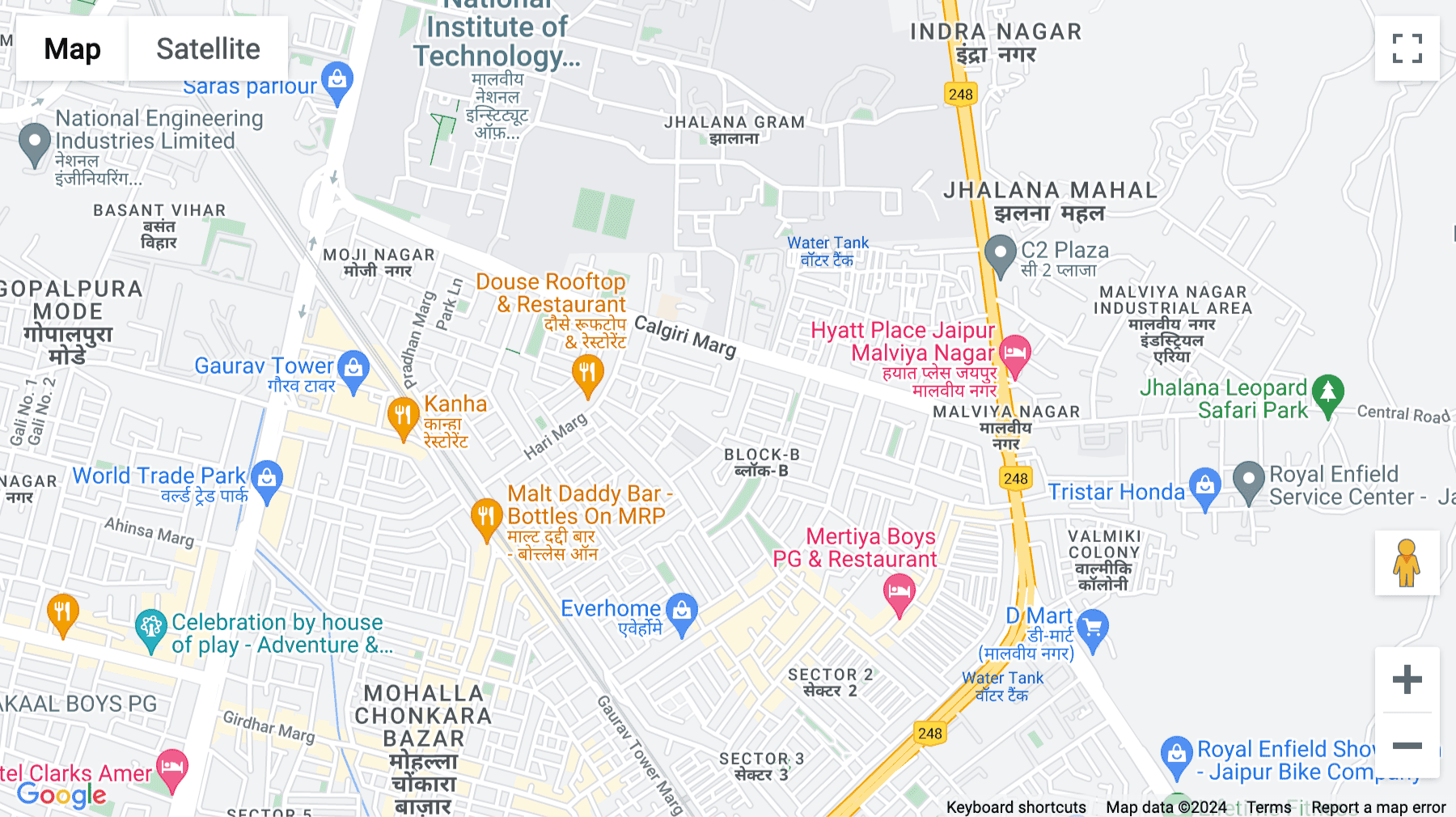 Click for interative map of Plot no. 8, Govind Marg, Block-B, Malviya Nagar, Jaipur