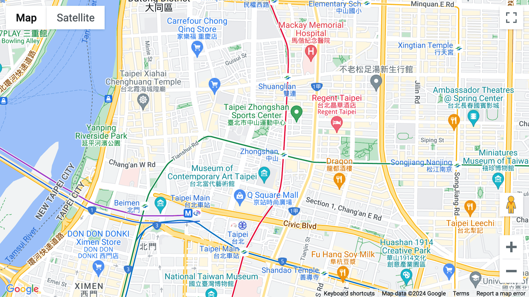 Click for interative map of No. 57, Nanjing West Road, 3rd & 7th Floor, Taipei