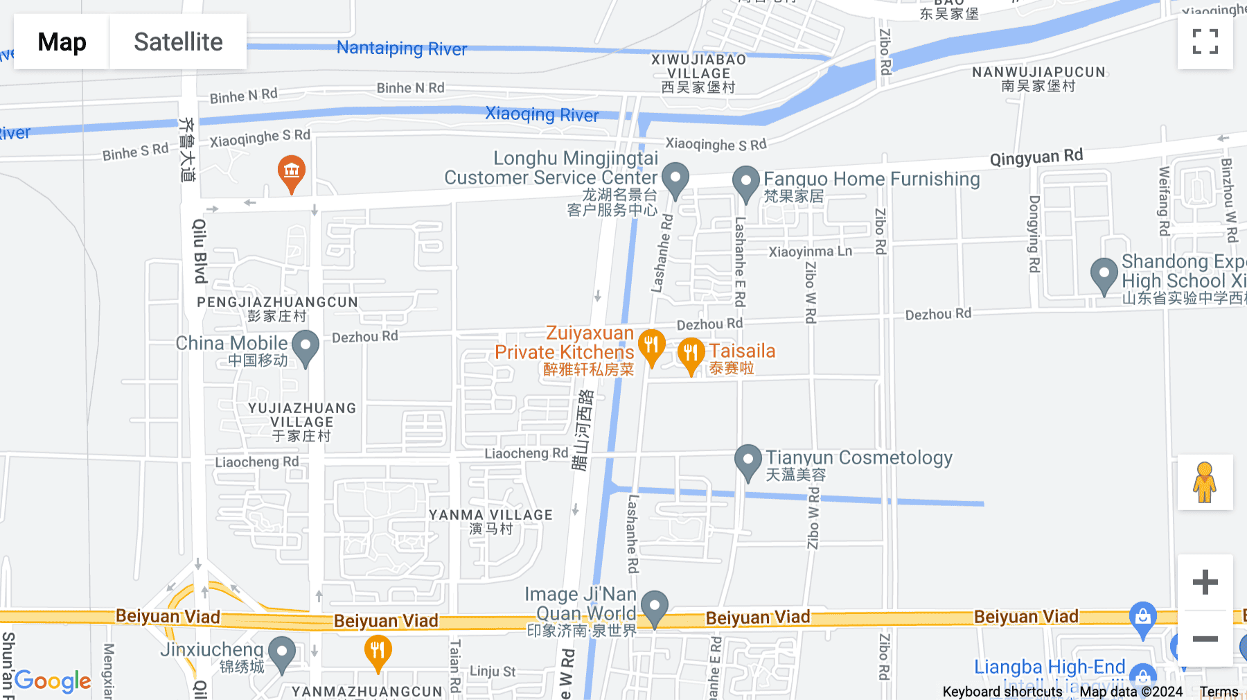 Click for interative map of Northeast Of The Intersection Of Qizhou Road & Qingdao Road, China Resources Centre, Jinan