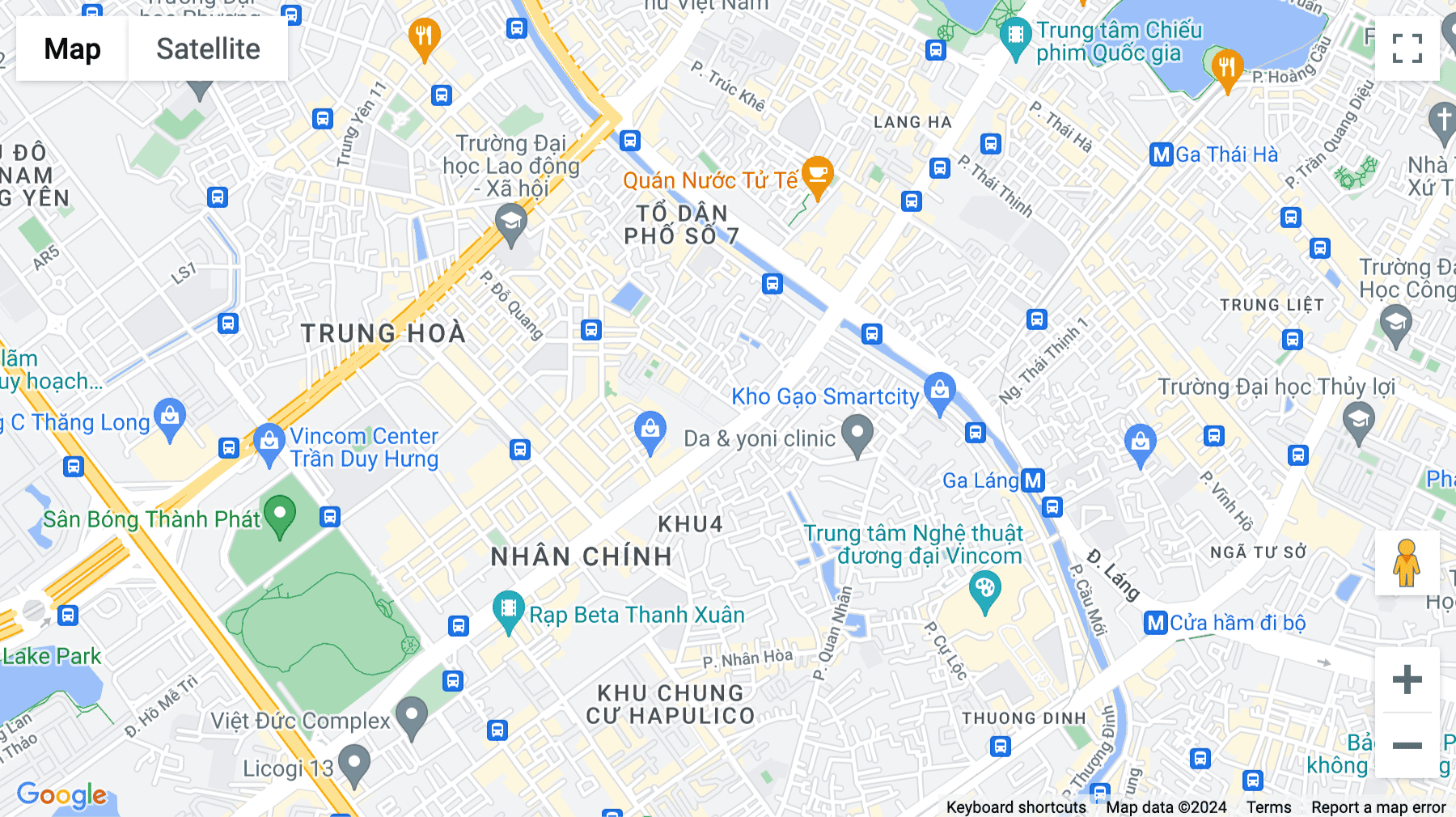 Click for interative map of 84 Hoang Ngan Street, Hanoi